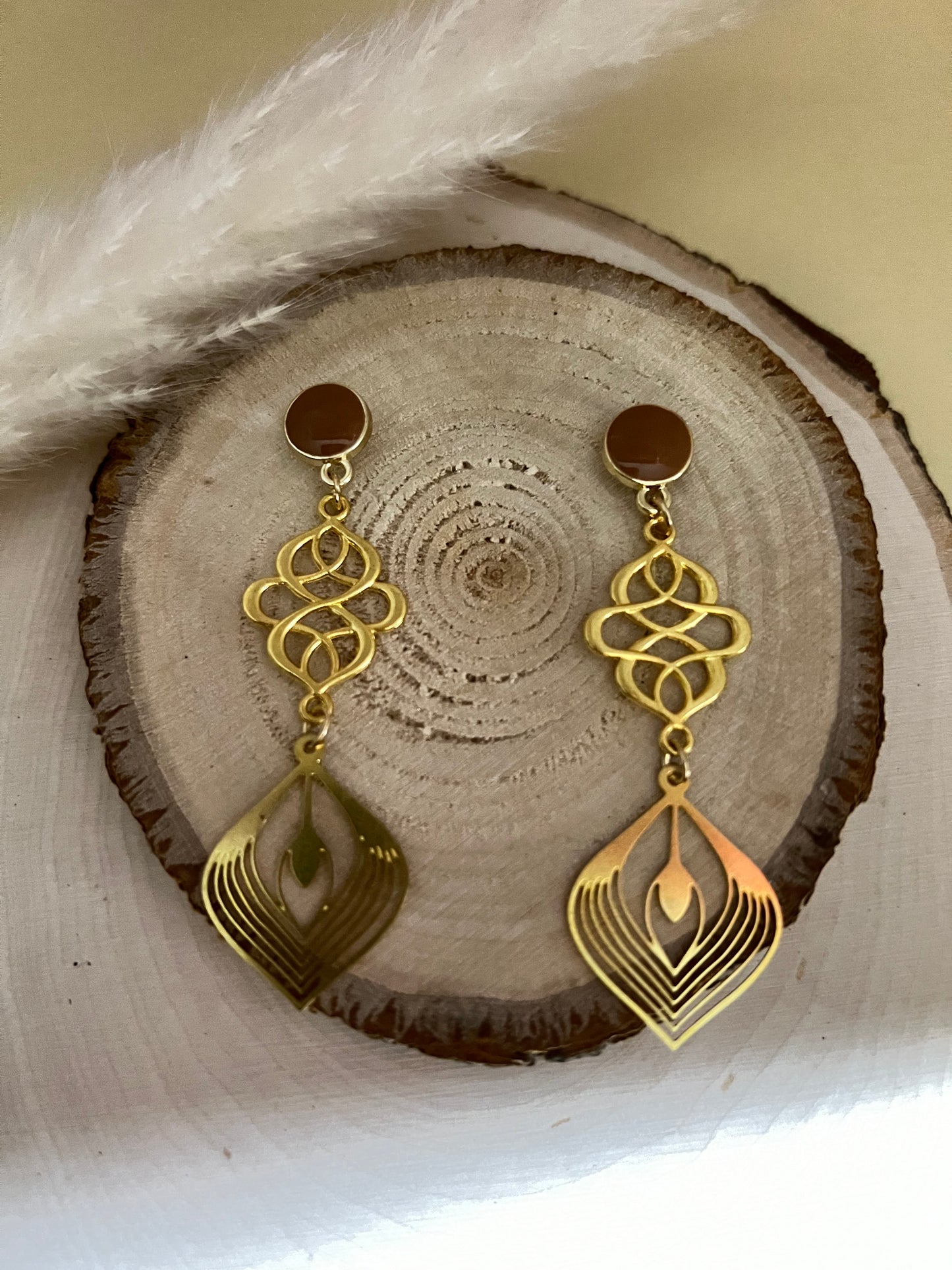 Art Deco-Inspired Drop Earrings