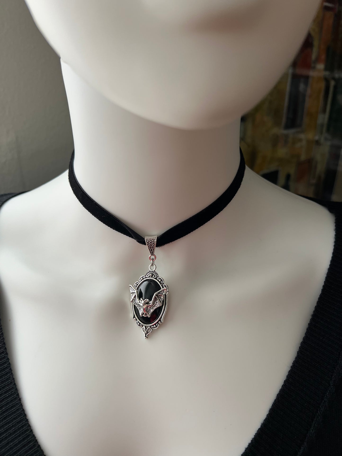 Gothic Pendant Velvet Choker