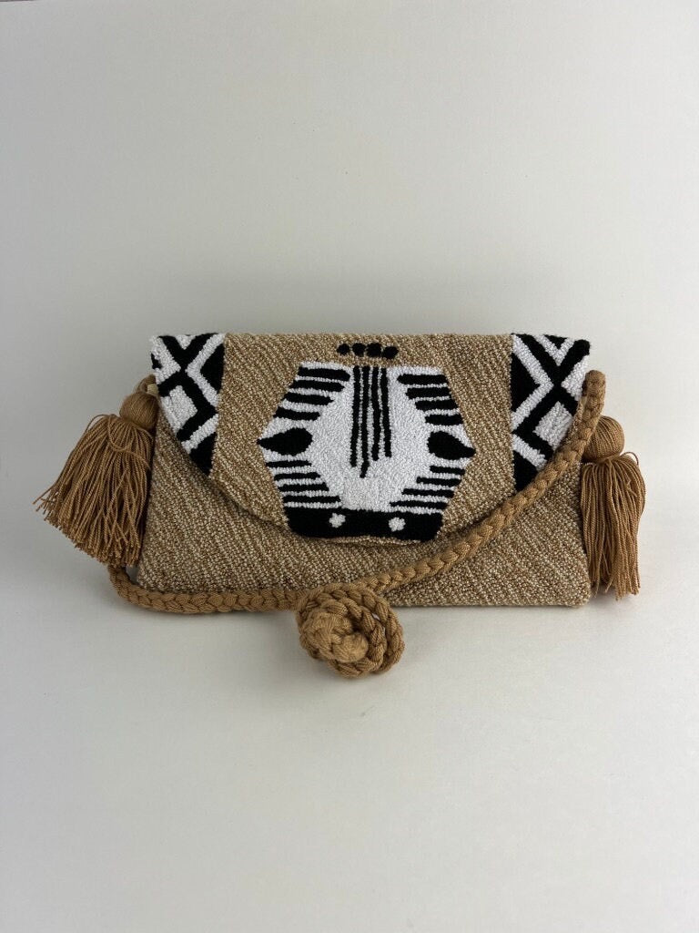 Safari Pattern Shoulder Bag