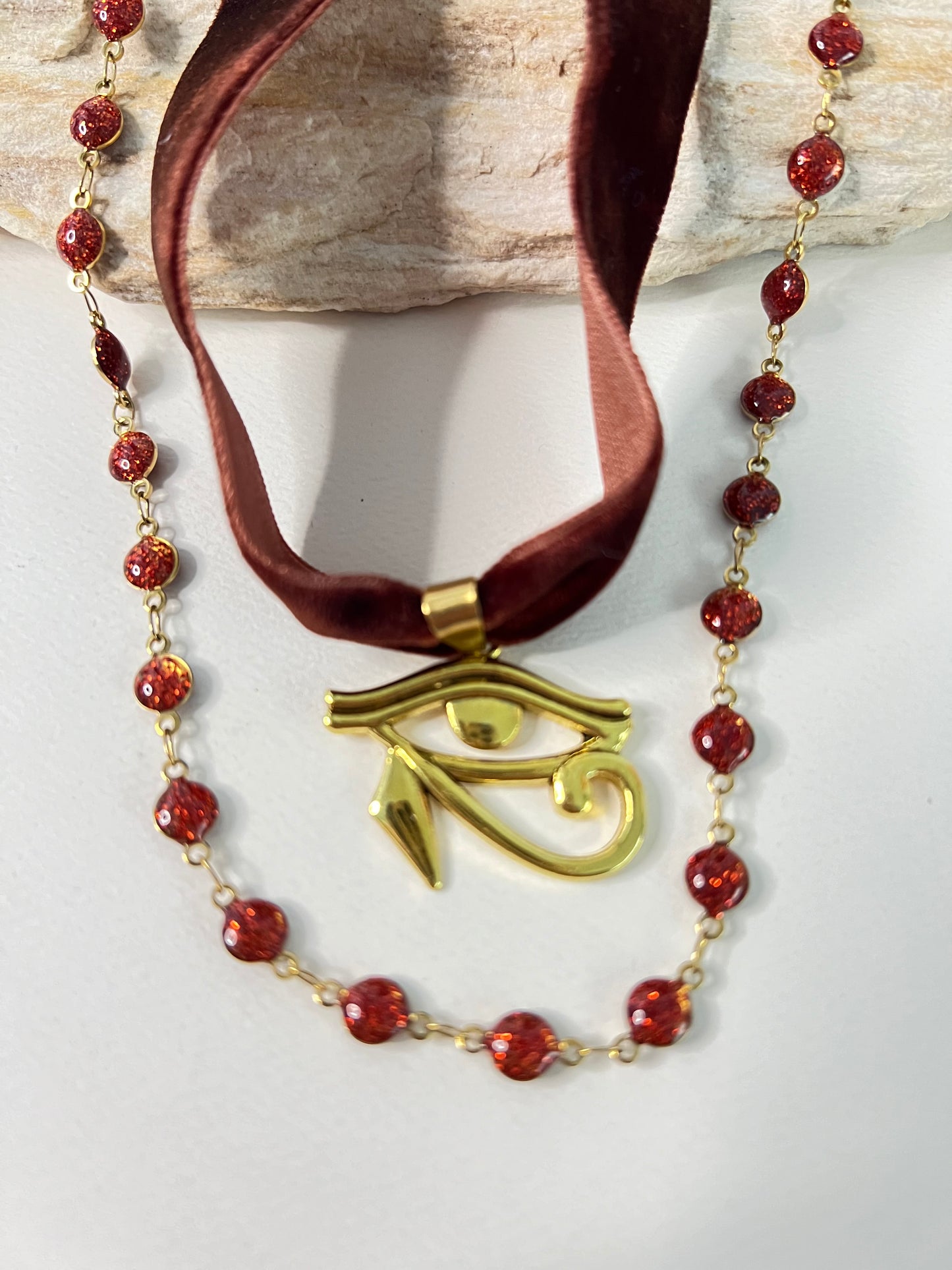Eye of Horus Pendant Choker