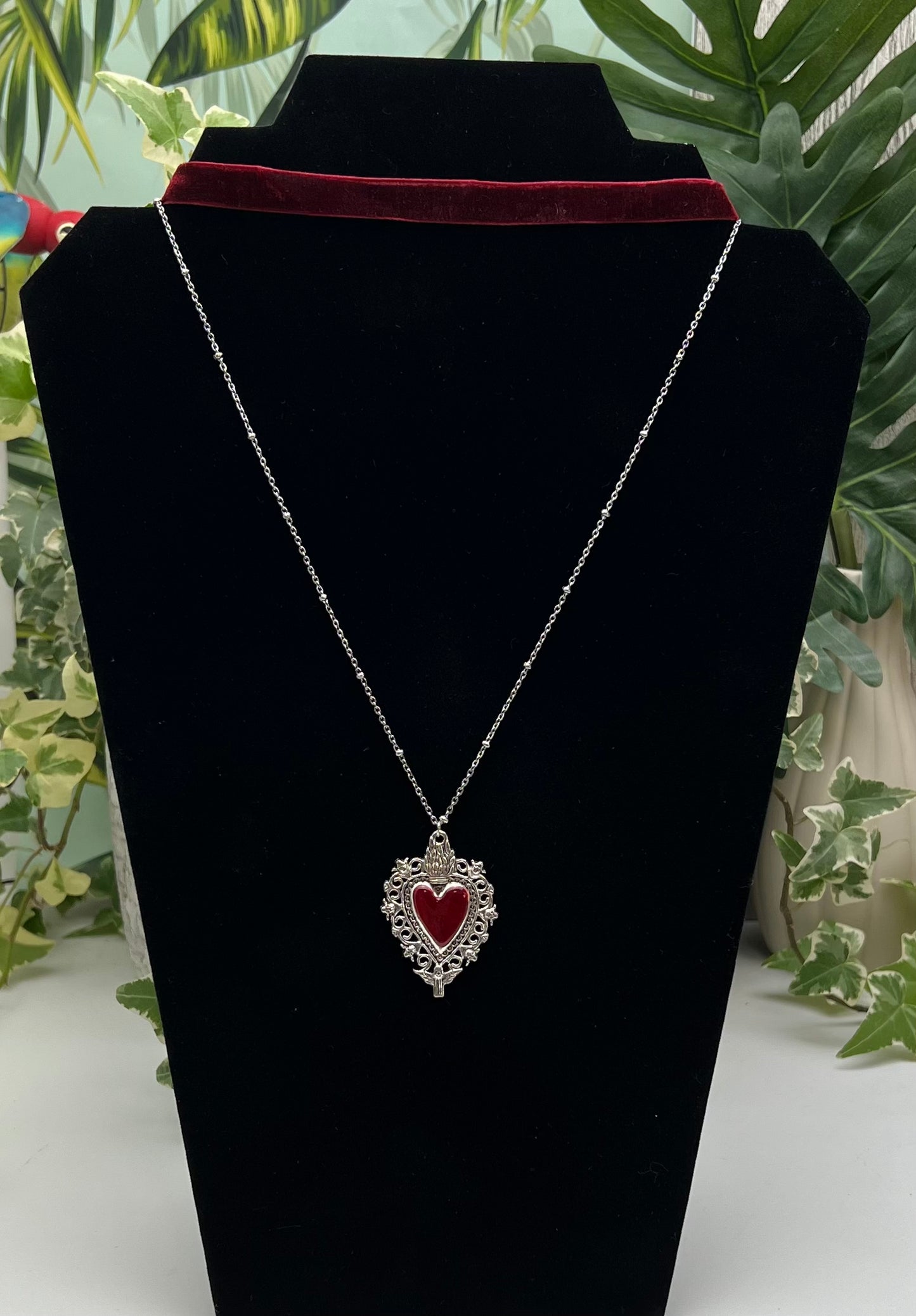 Gothic Heart Necklace Set