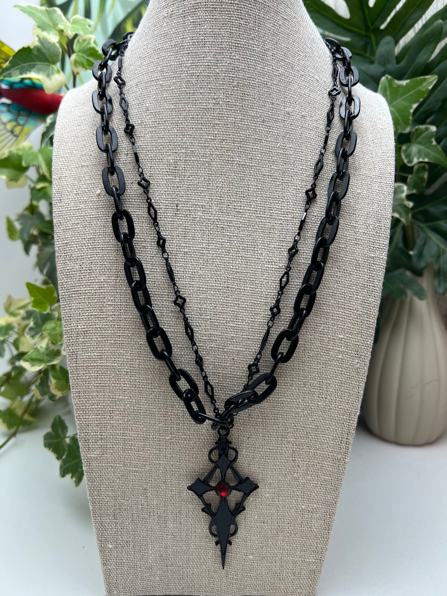 Gothic Layered Statement Necklace