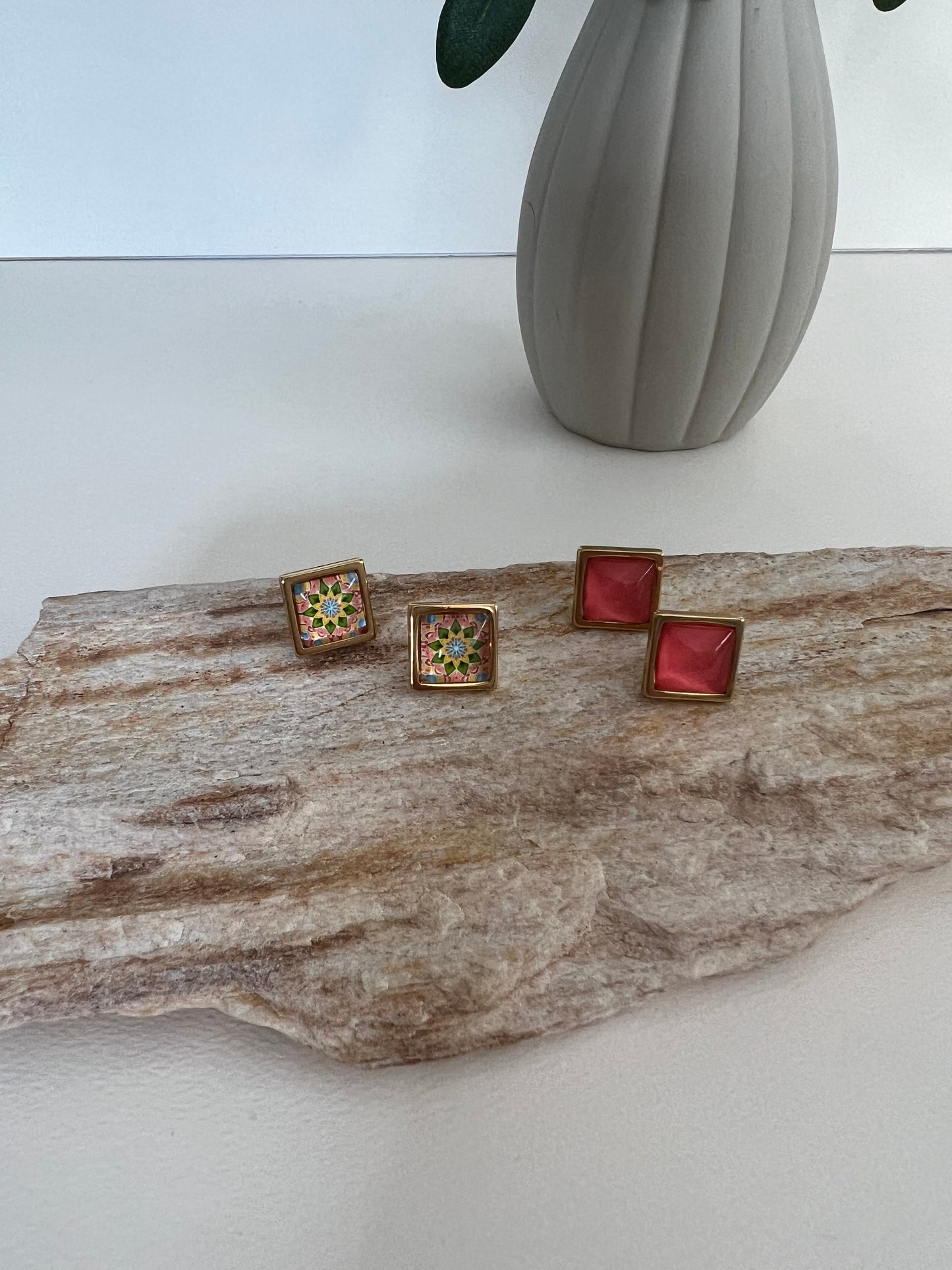 Pink & Flirty Stud Earrings