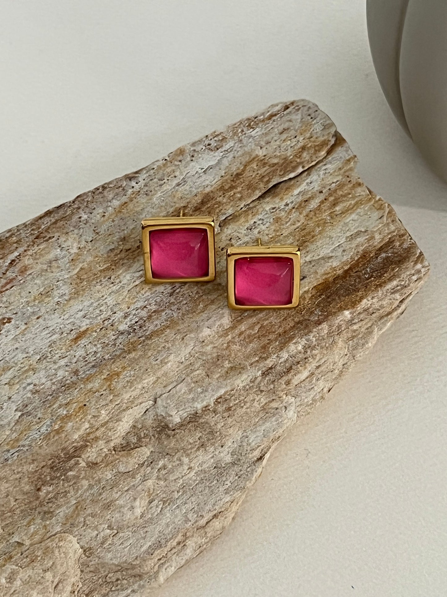 Pastel Color Stud Earrings