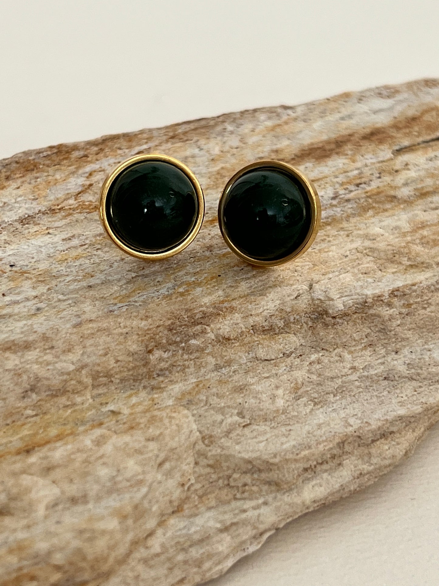 Round Colorful Stud Earrings Set