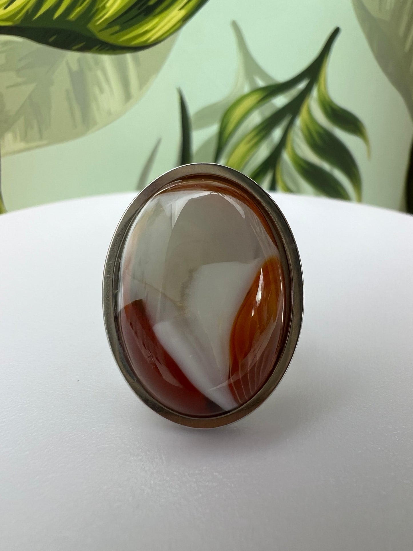 Yellow Aventurine Oval Rings