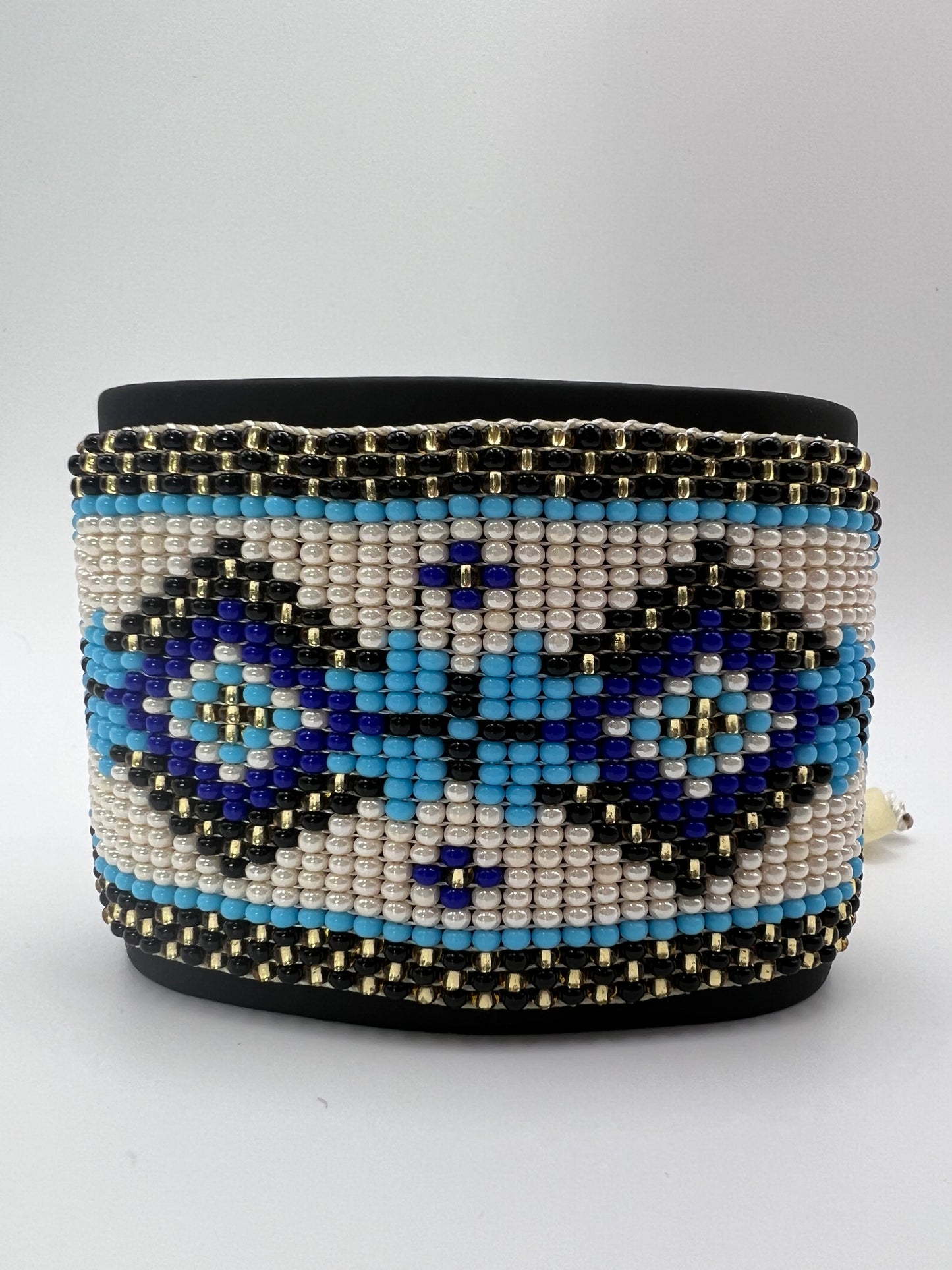 Trendy Large Beaded Bracelet Cuff