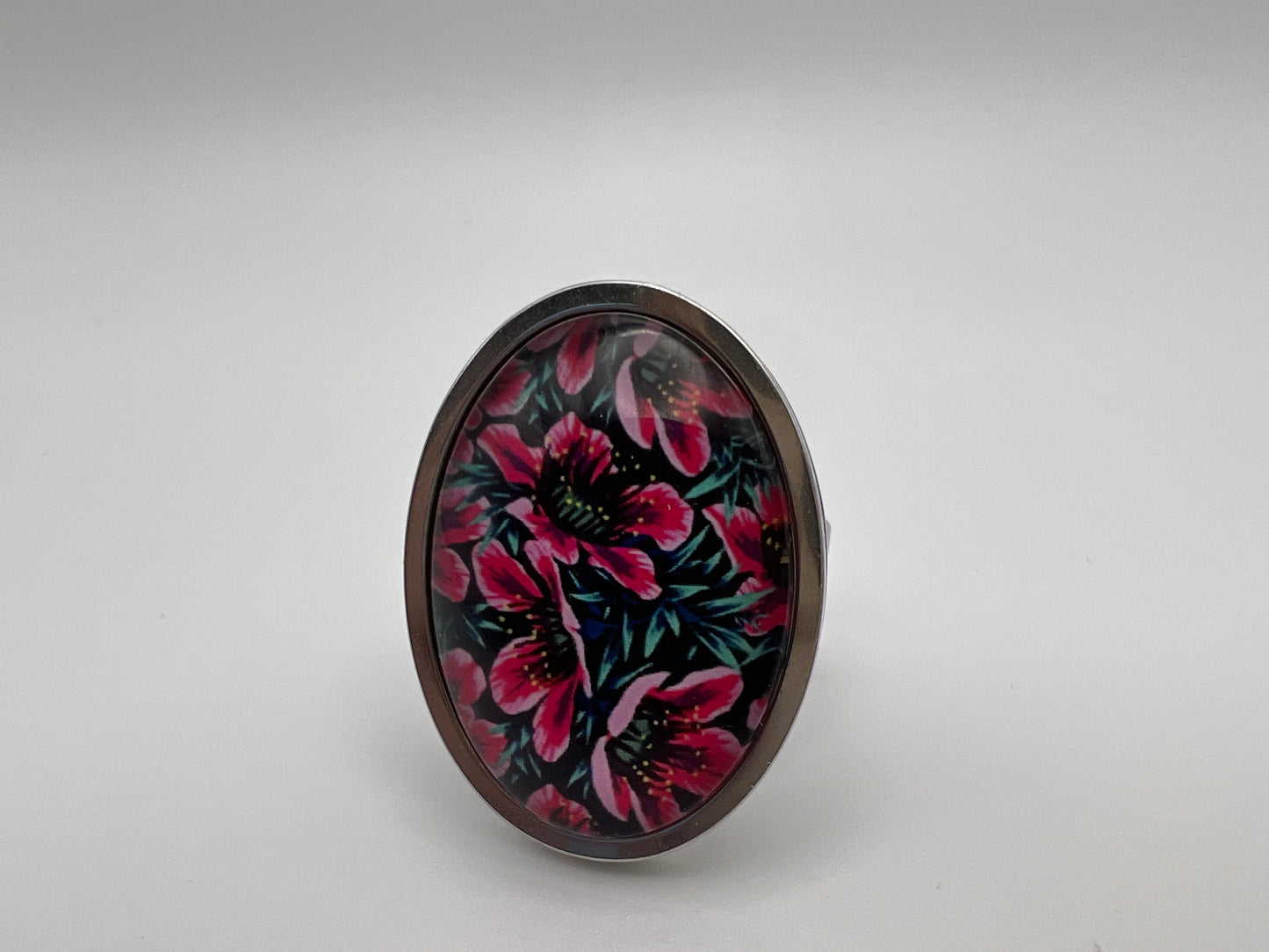 Flower Design Statement Rings