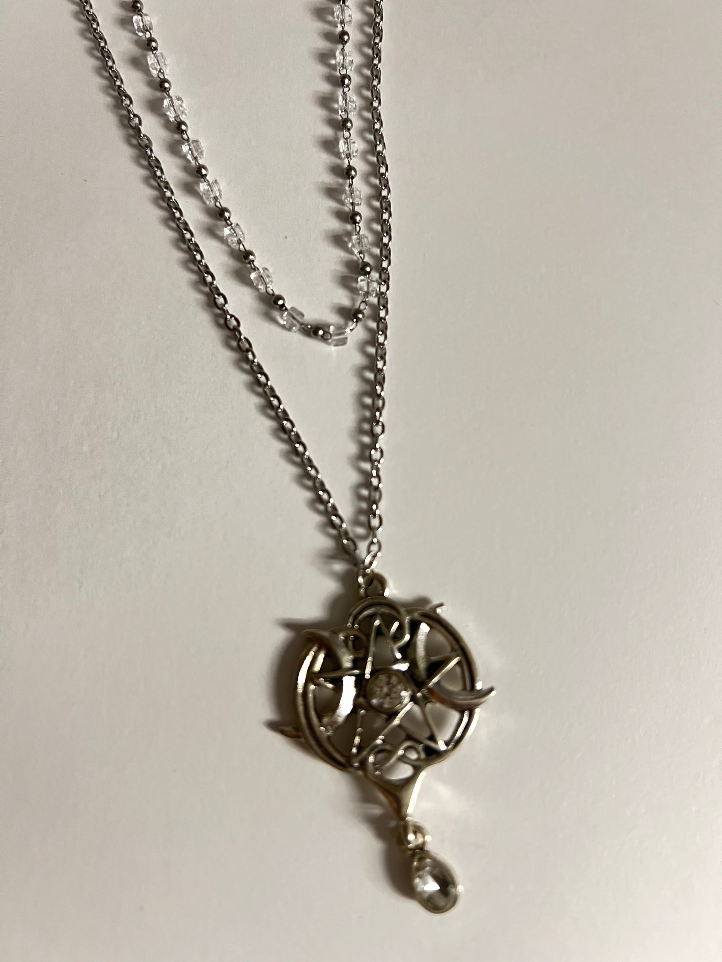 Pentagram & Moons Layered Necklace