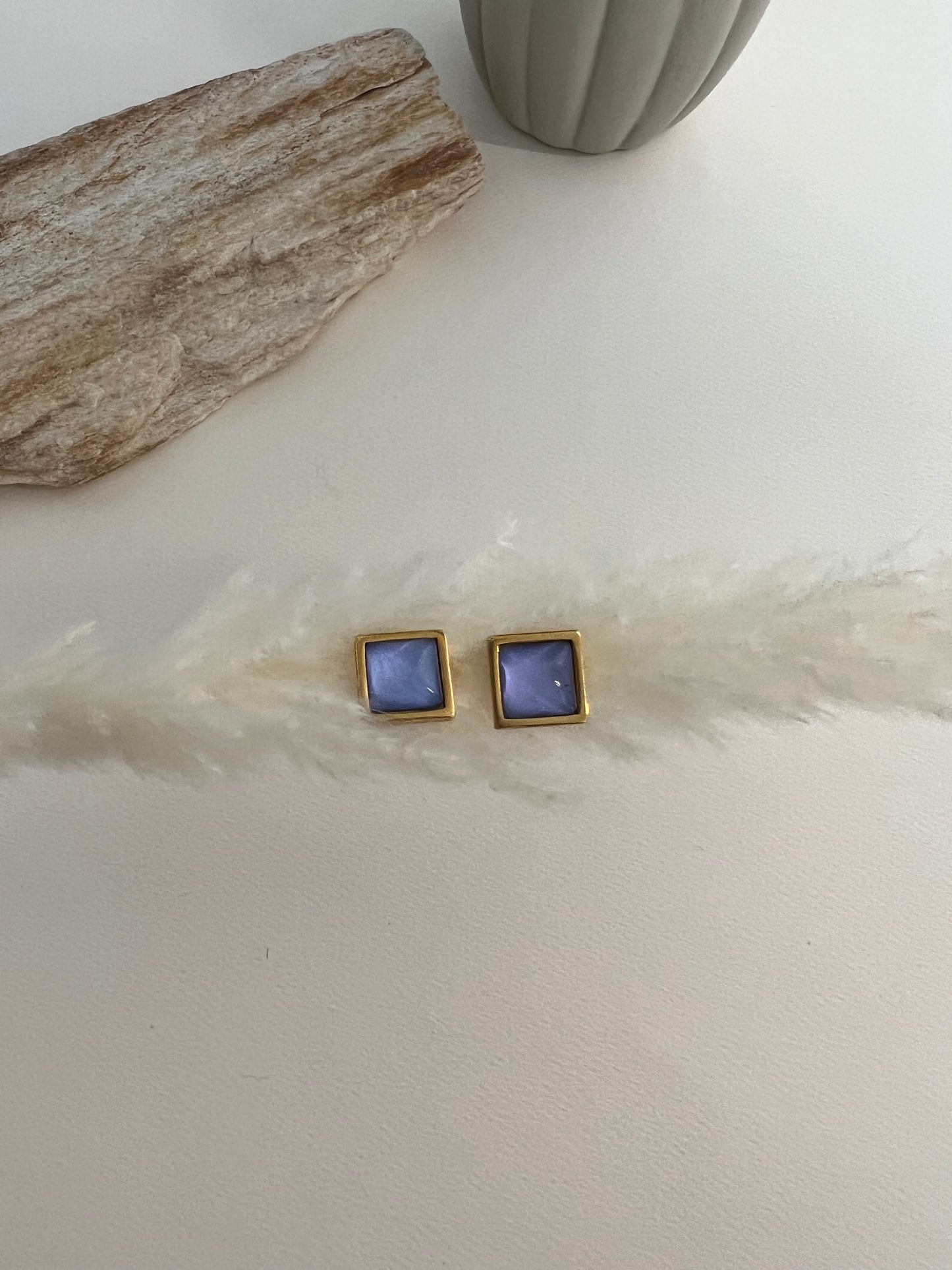 Pastel Color Stud Earrings