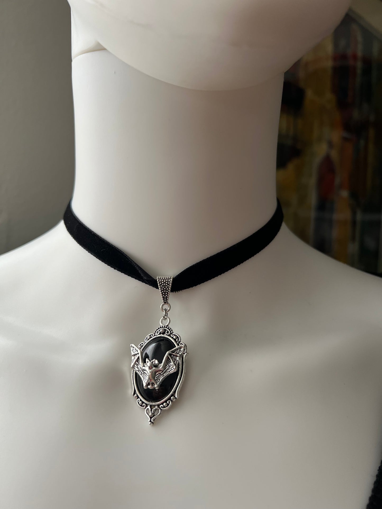 Gothic Pendant Velvet Choker