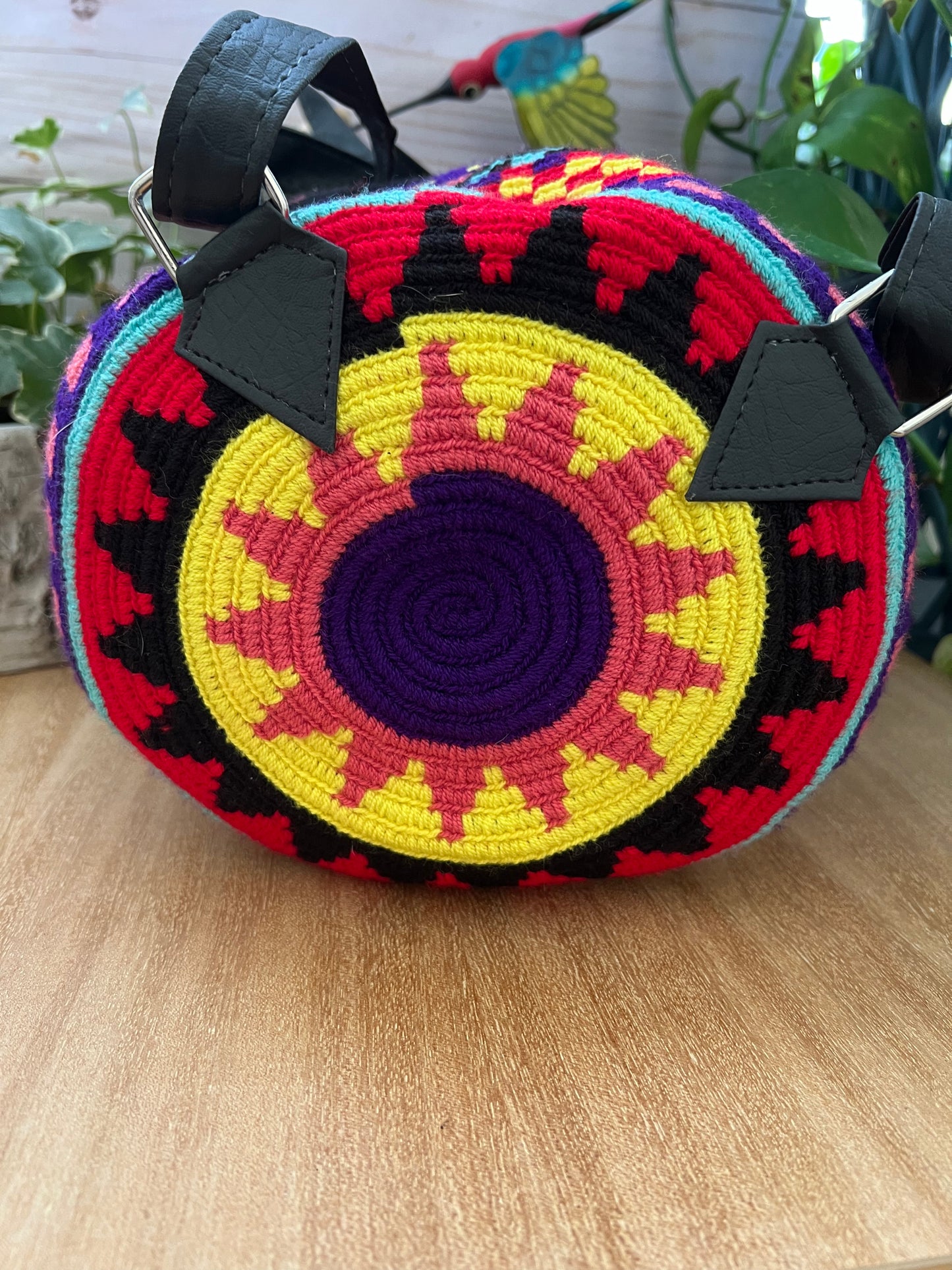Bohemian Colorful Knitted Backpack