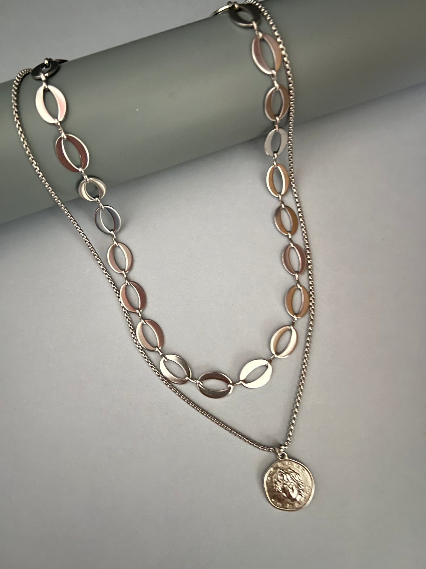 Roman Medallion Coin Necklace