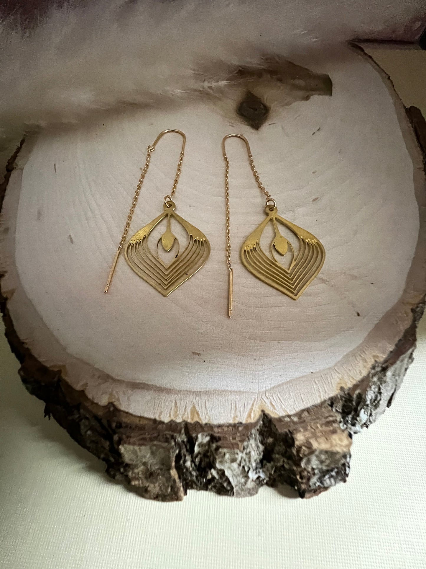 Art Deco-Inspired Drop Earrings