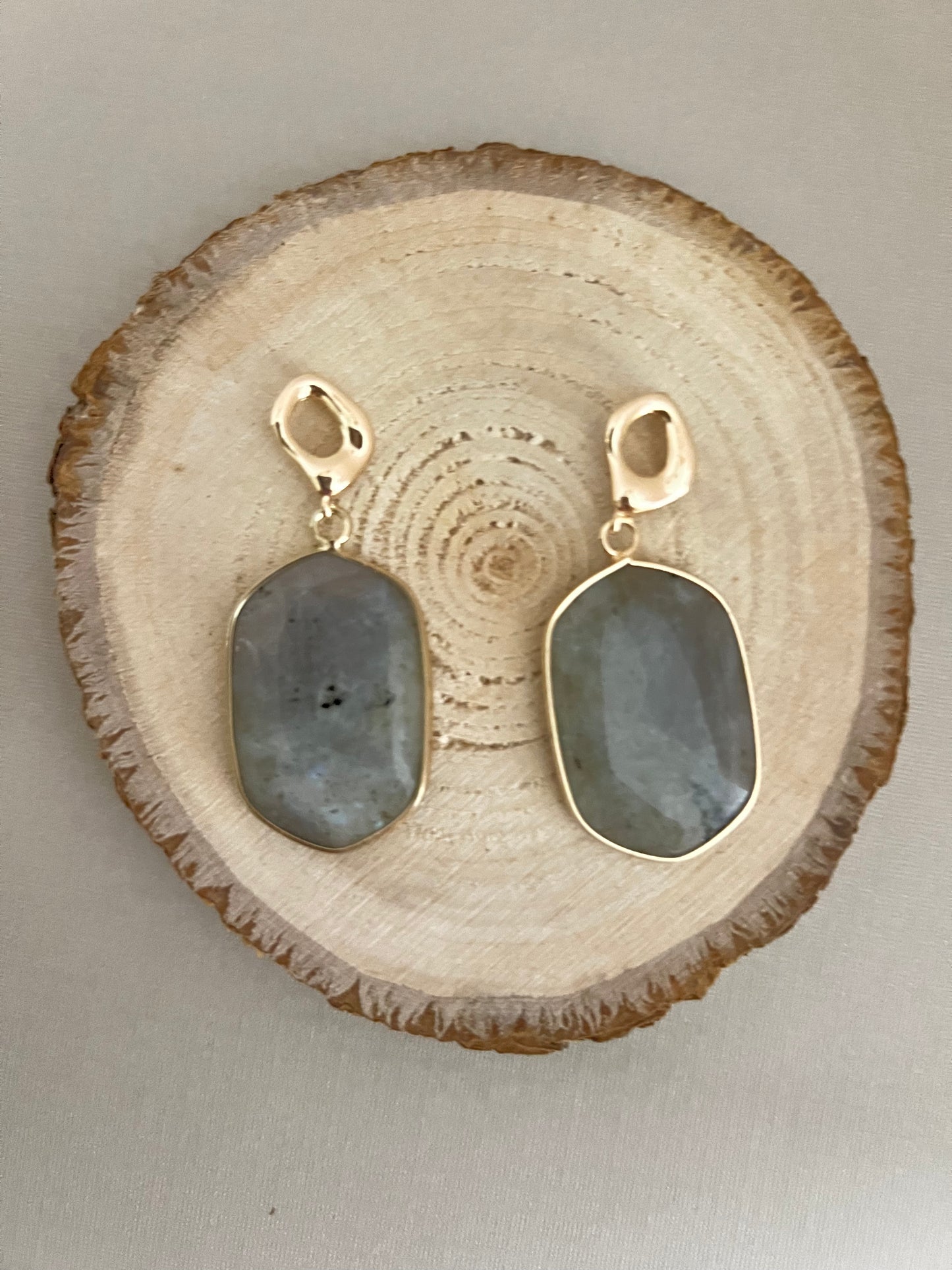Statement Labradorite Earrings