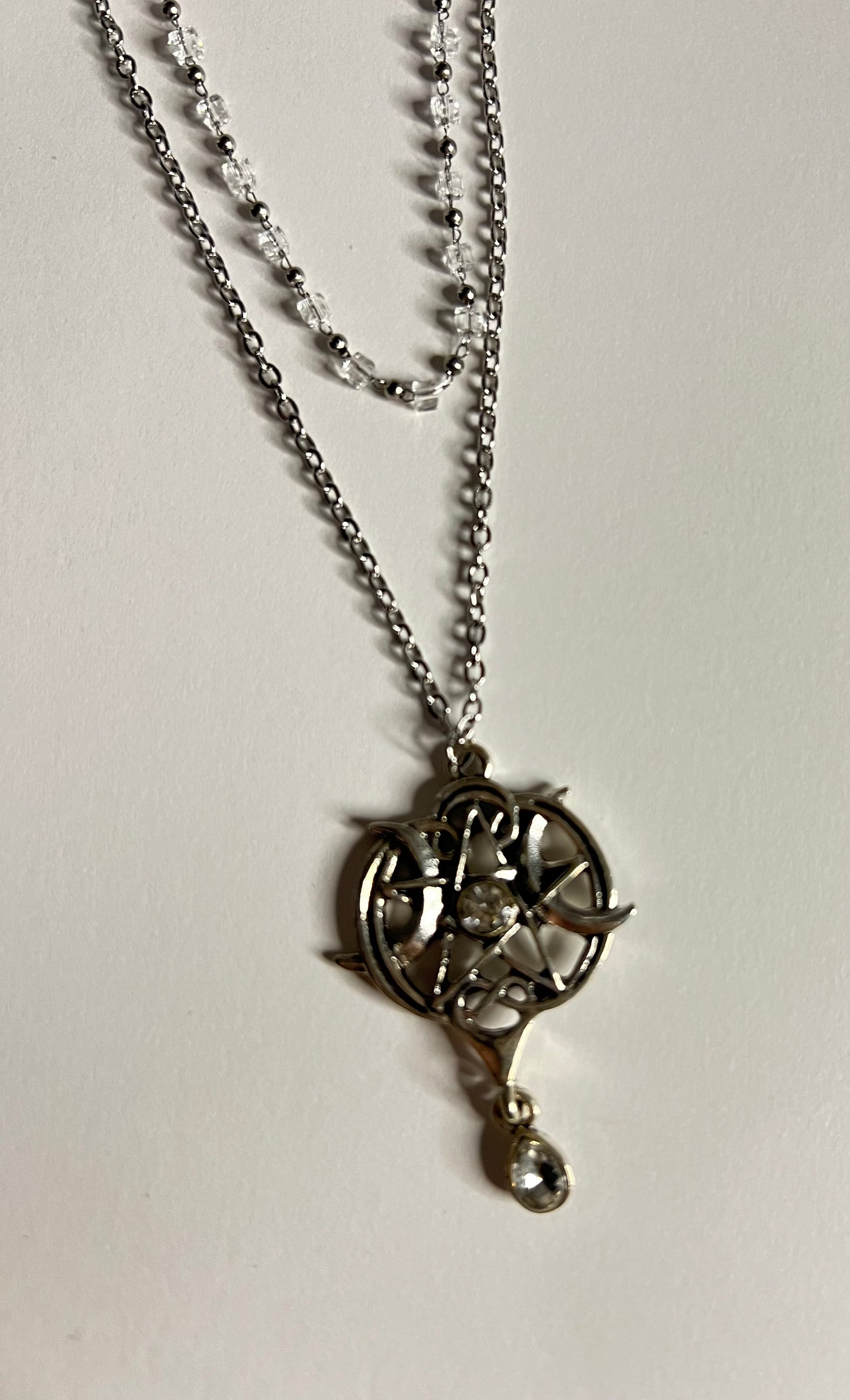 Pentagram & Moons Layered Necklace