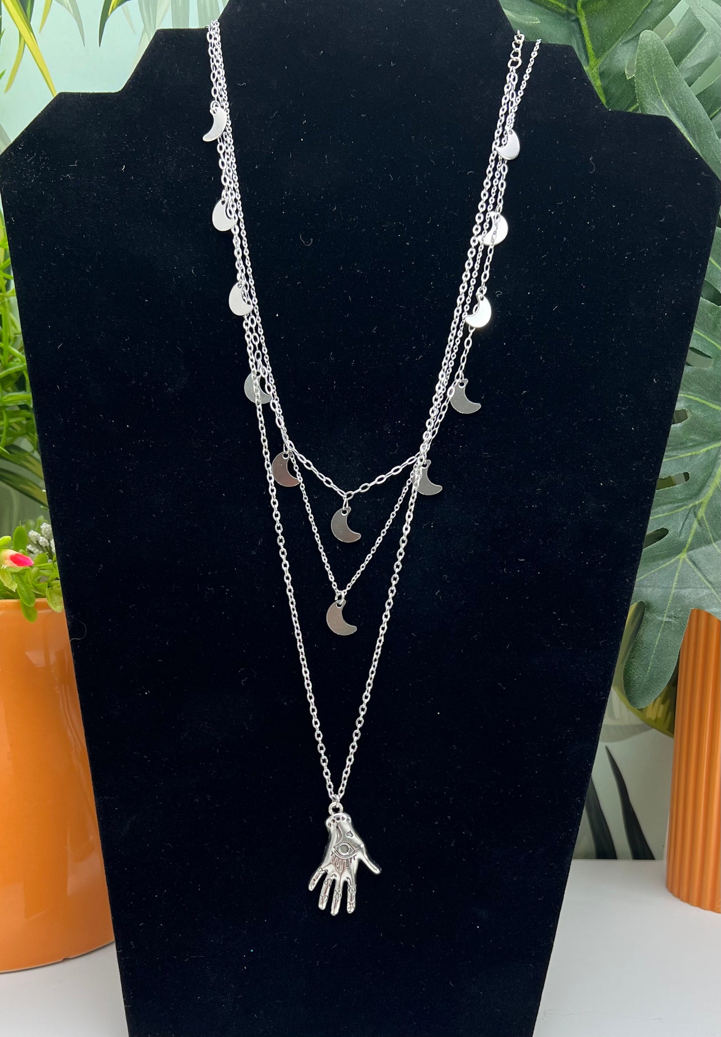 Palmistry & Moon Layered Necklace