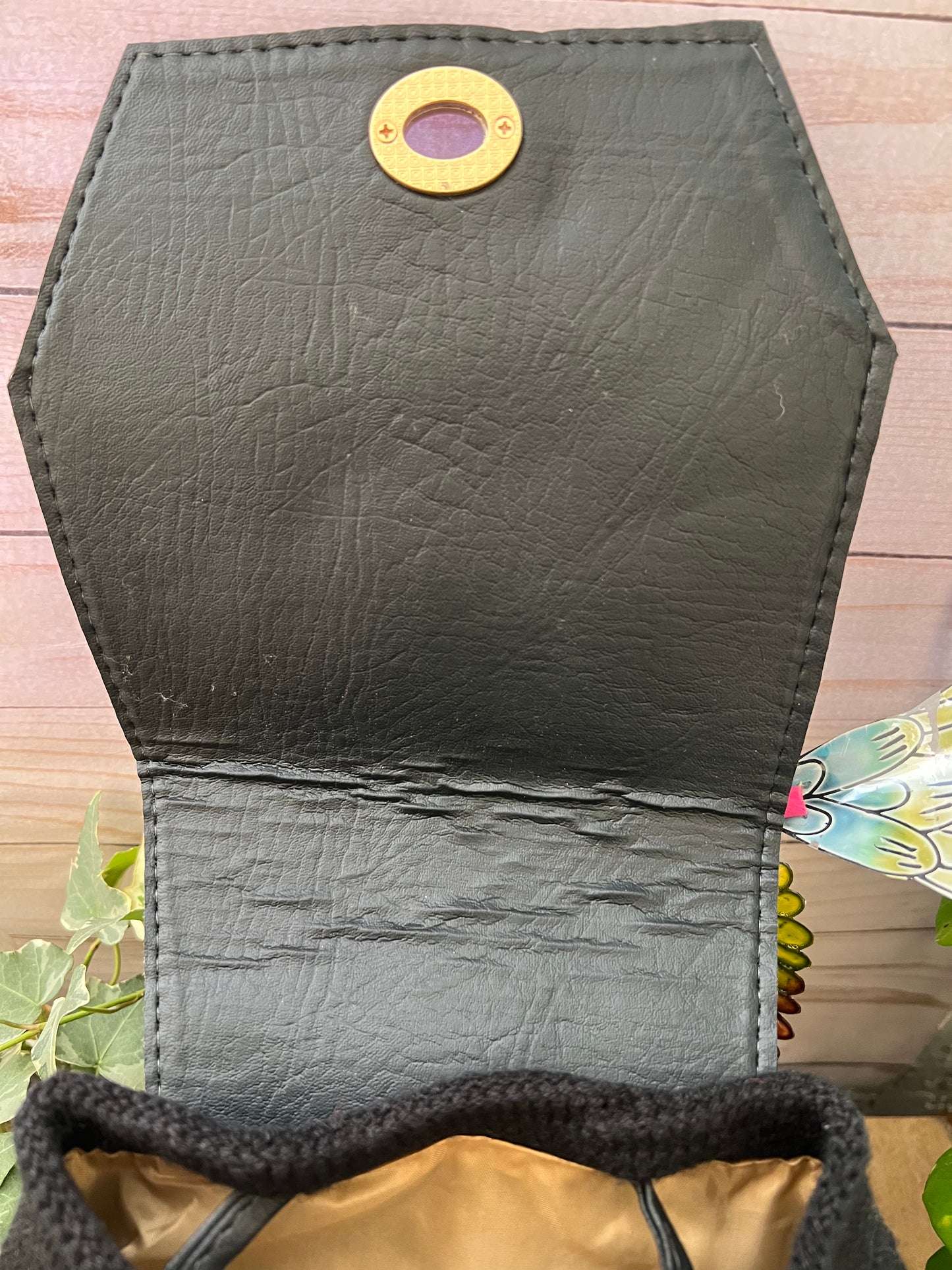 Classic Black Handwoven Backpack