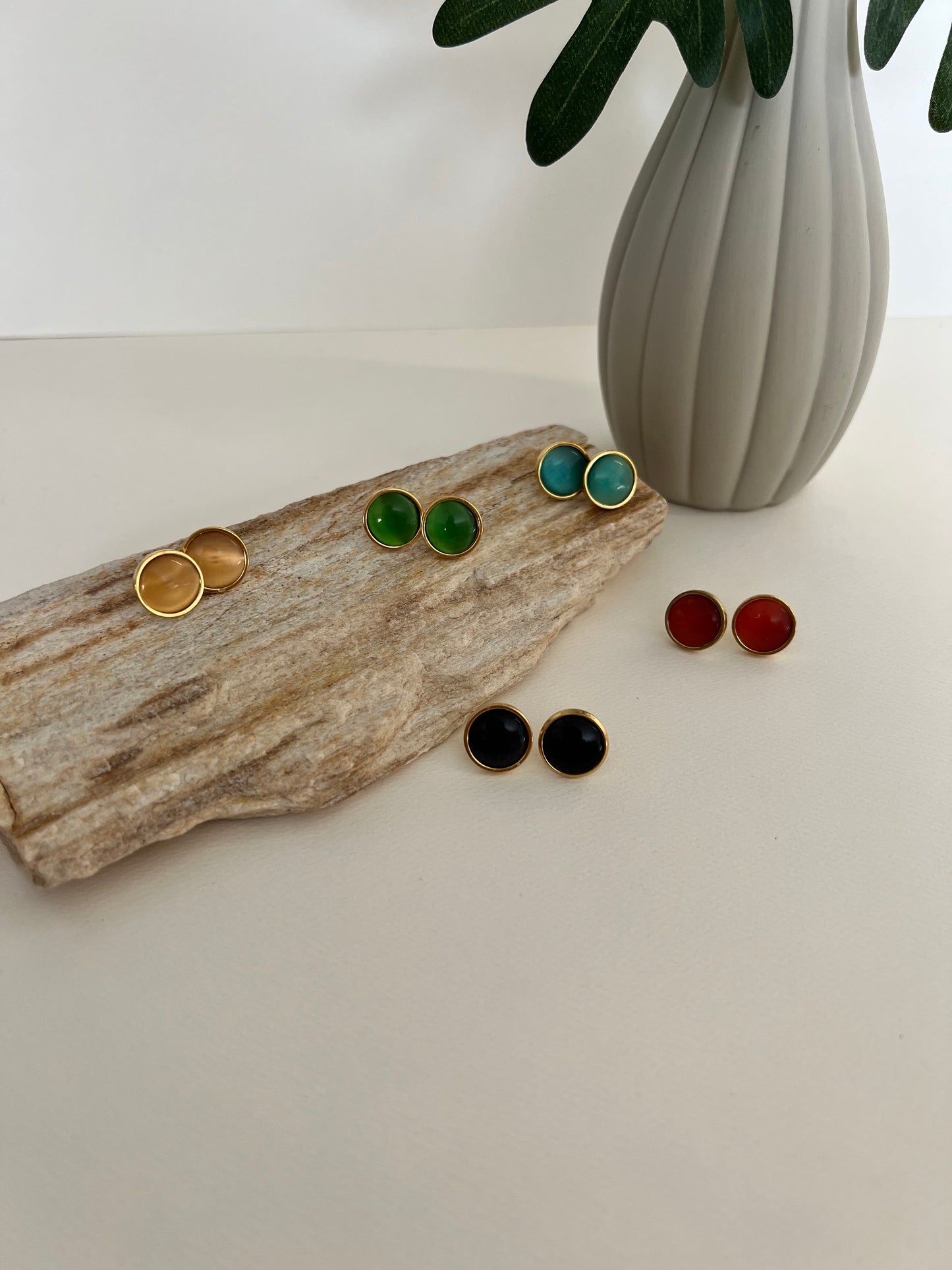Pop-of-Color Stud Earrings Set