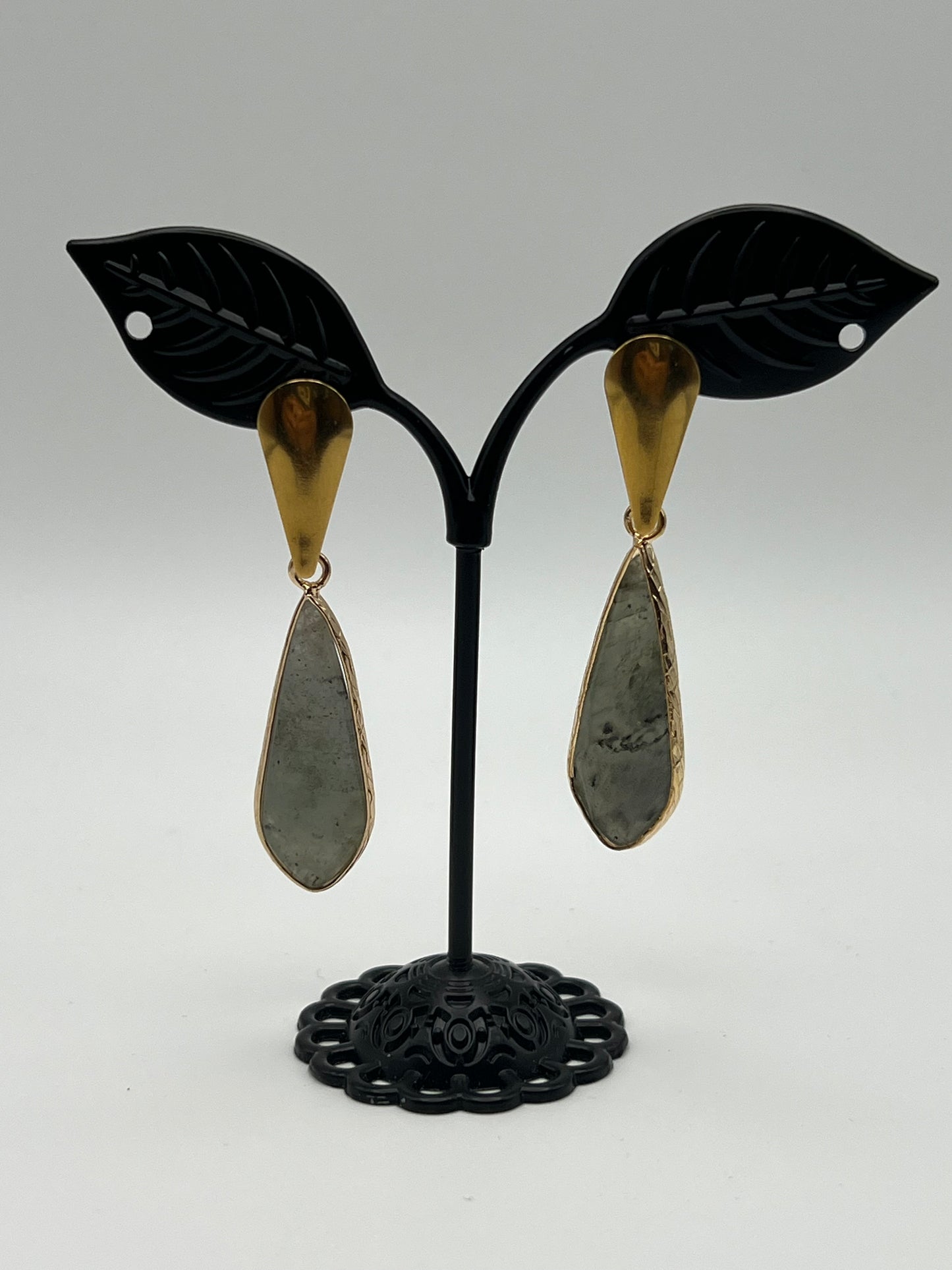 Labradorite Stone Earrings
