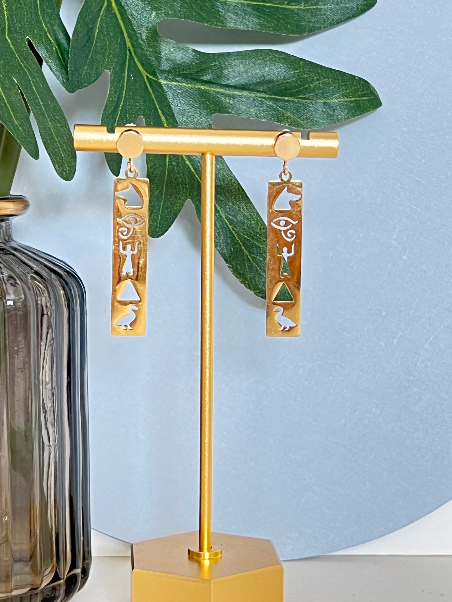 Ancient Egyptian Symbols Earrings