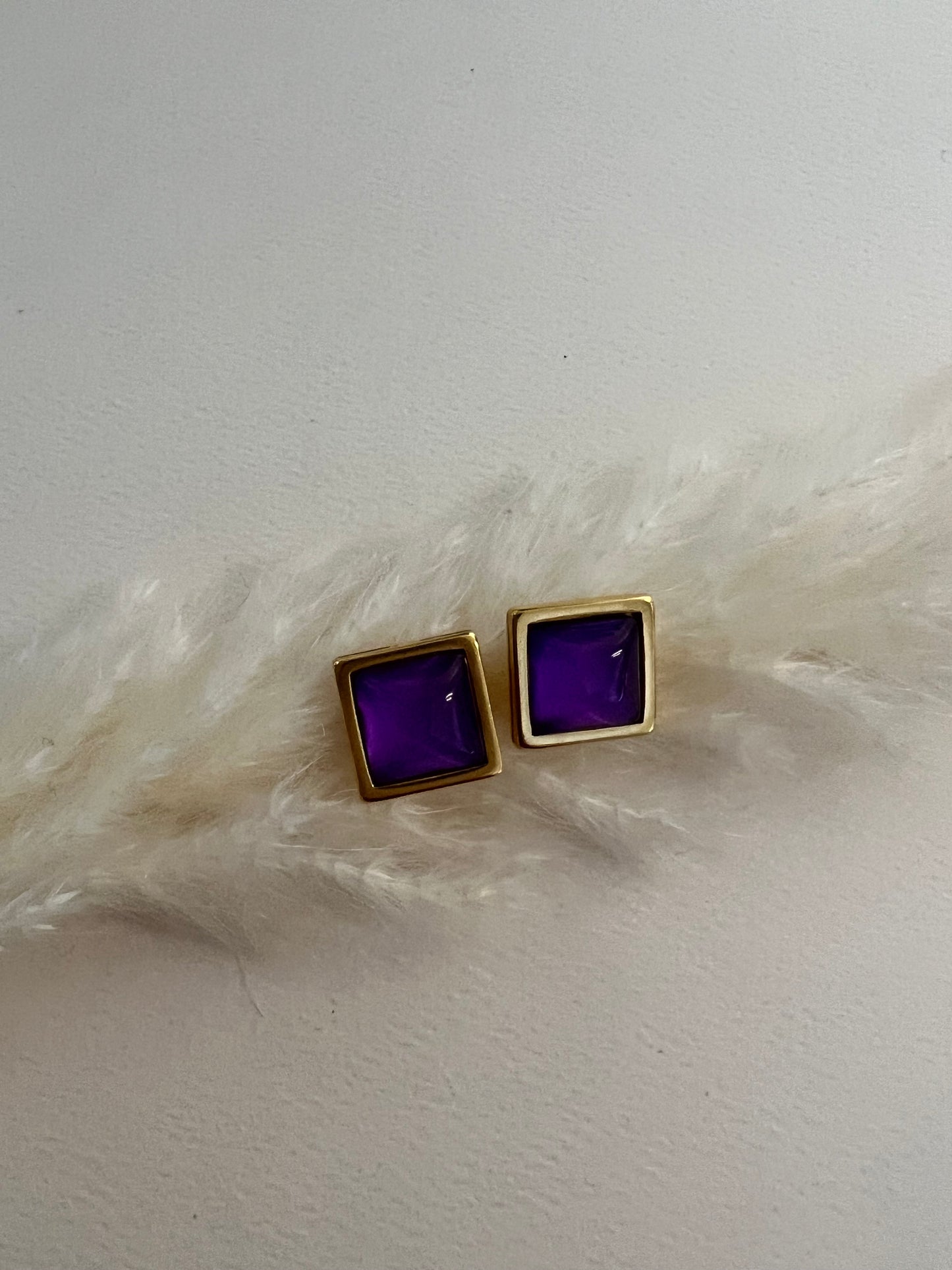 Pastel Color Stud Earrings