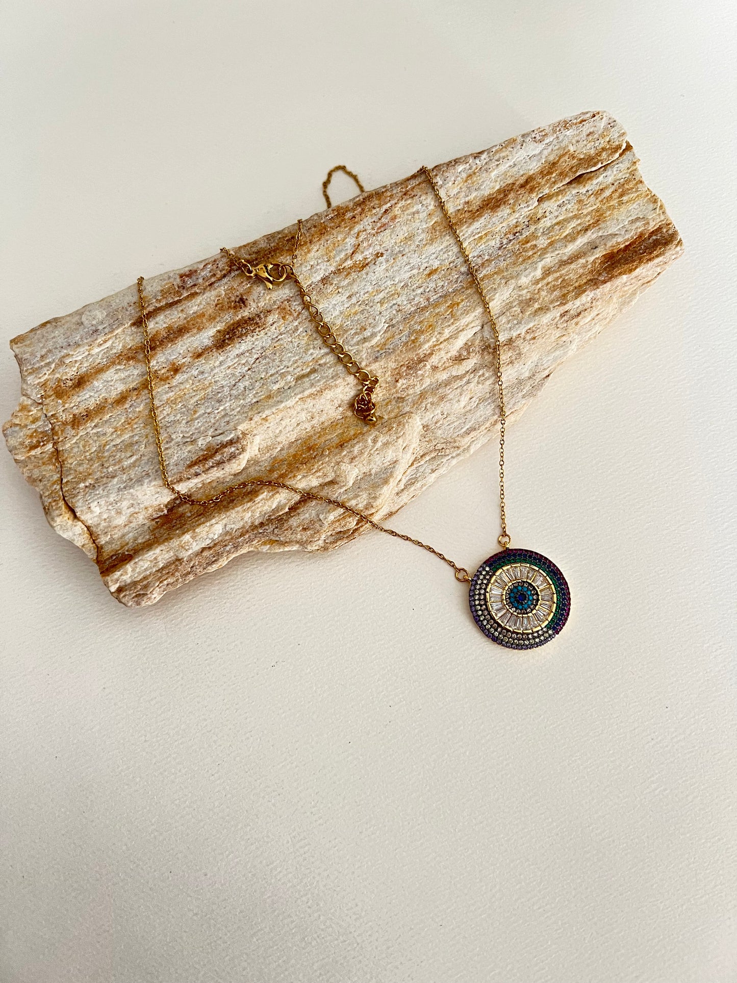 Delicate Colorful Zircon Necklace