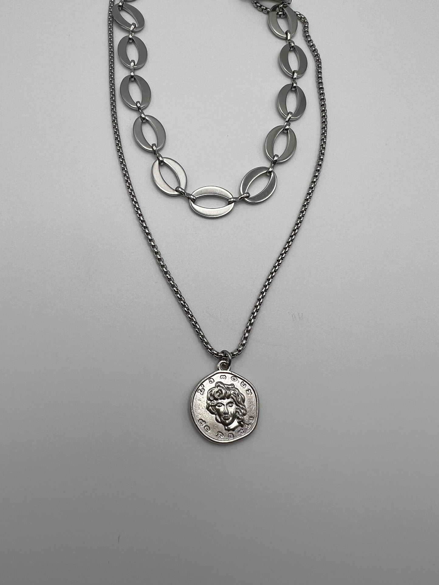 Roman Medallion Coin Necklace