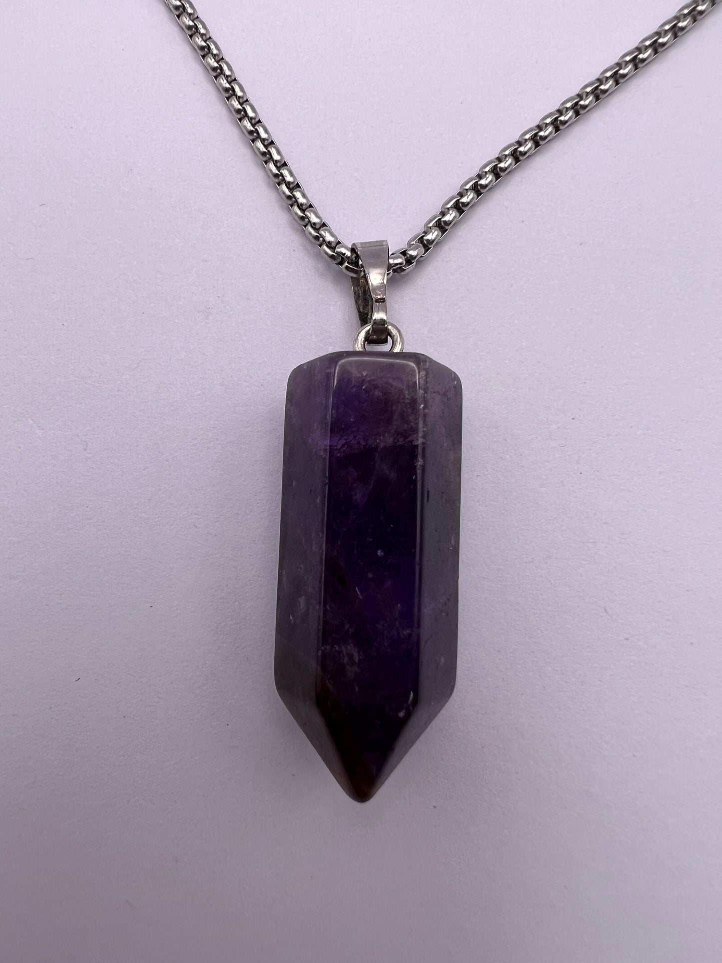 Purple Amethyst Multi-Strain Necklace