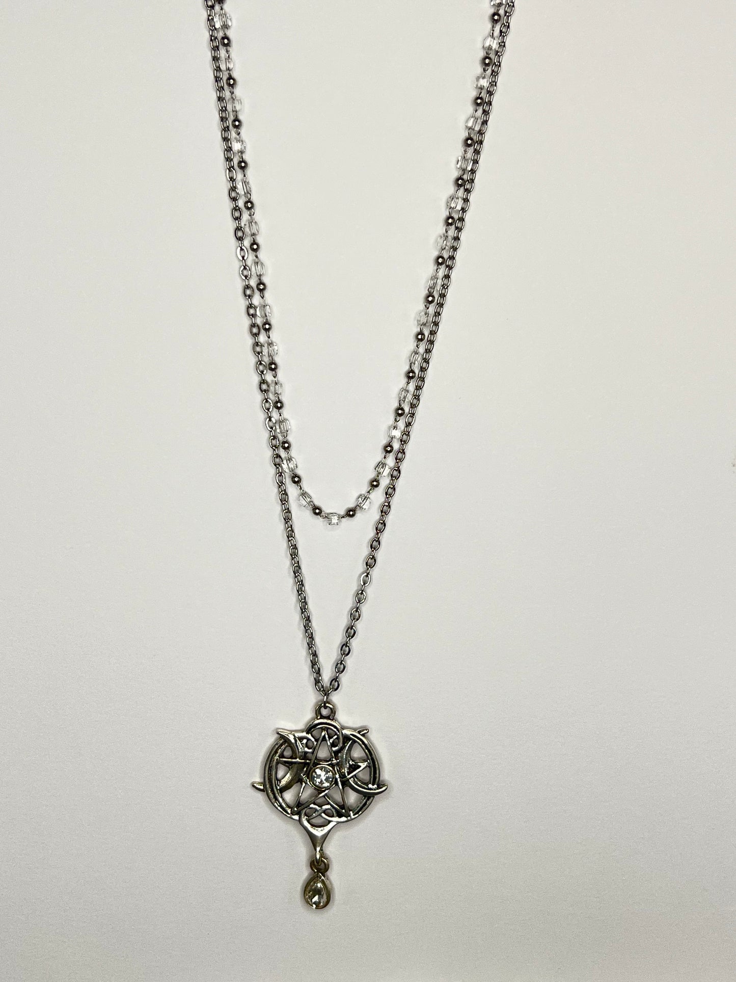 Pentagram & Moons Layered Necklace
