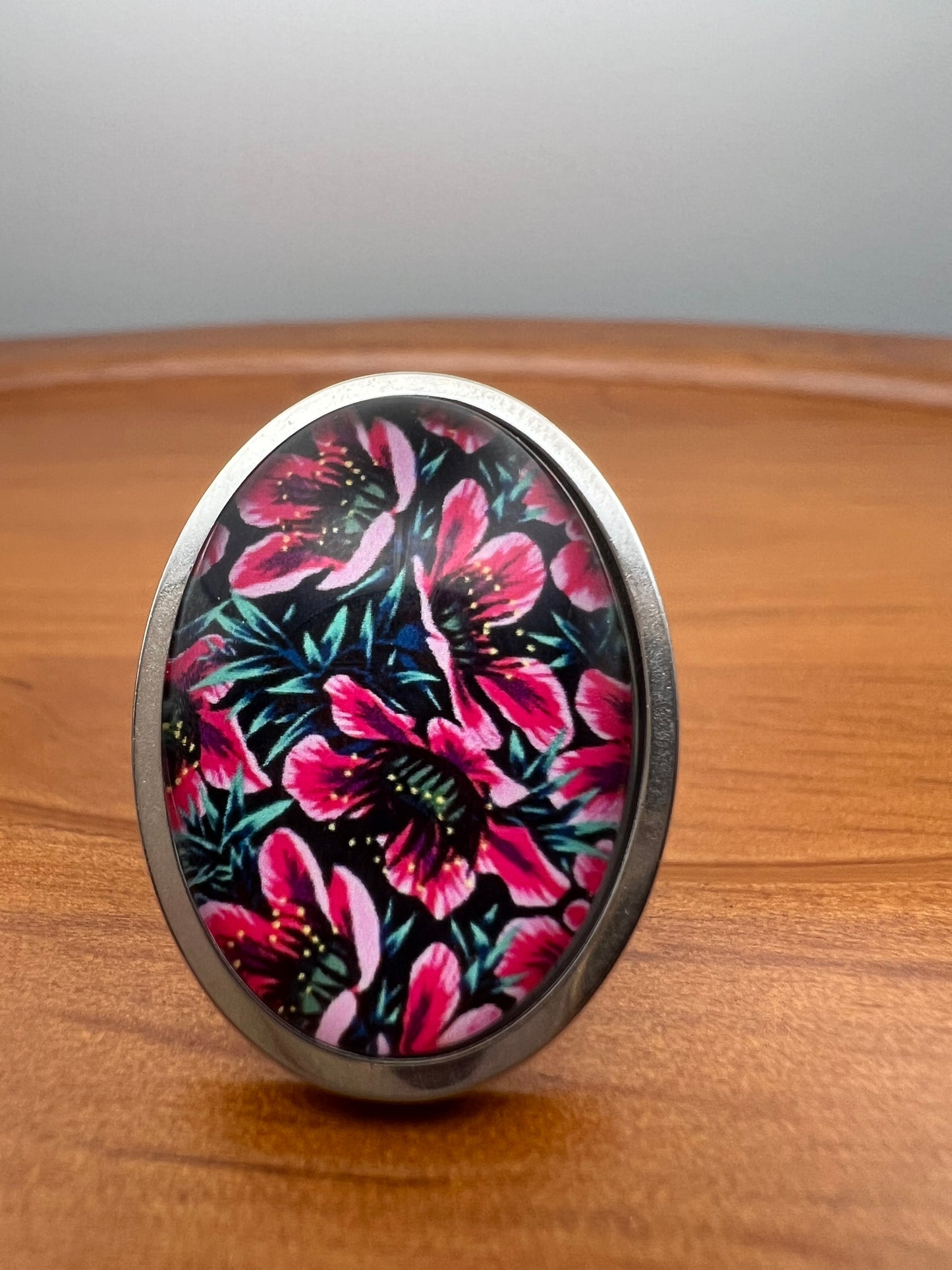 Flower Design Statement Rings