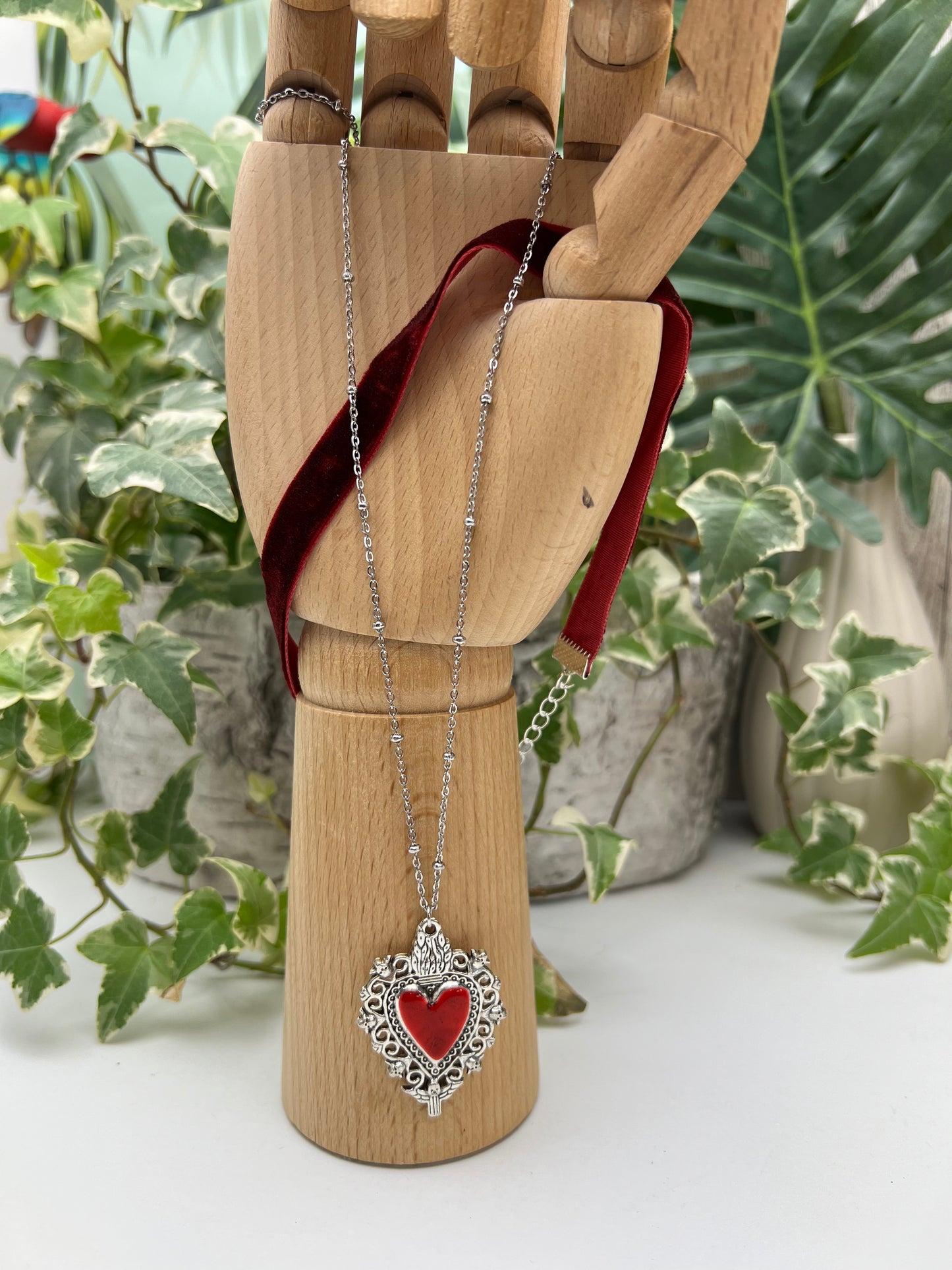 Gothic Heart Necklace Set