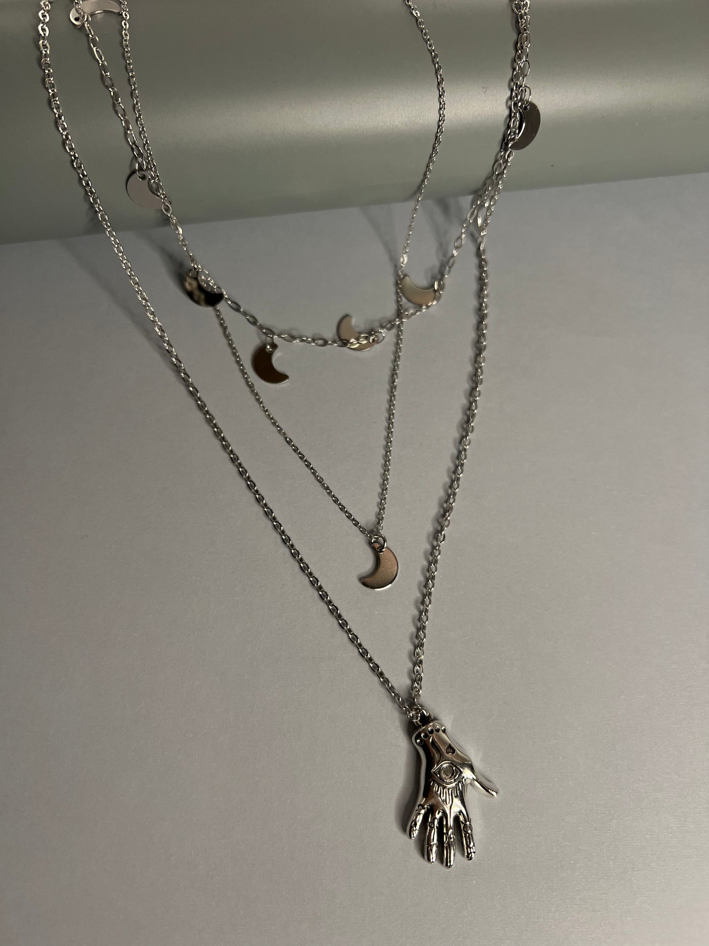 Palmistry & Moon Layered Necklace