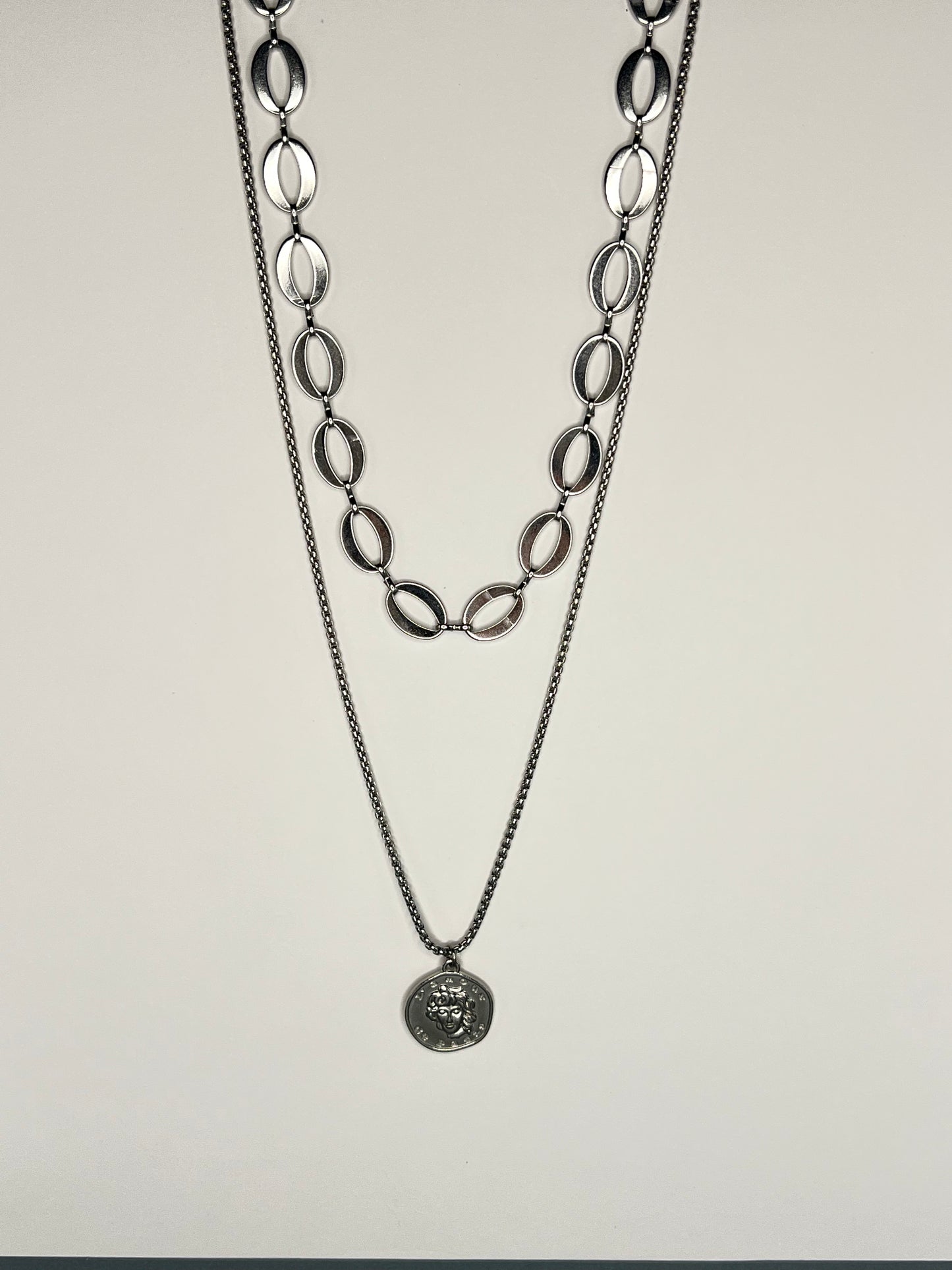 Roman Medallion Coin Necklace