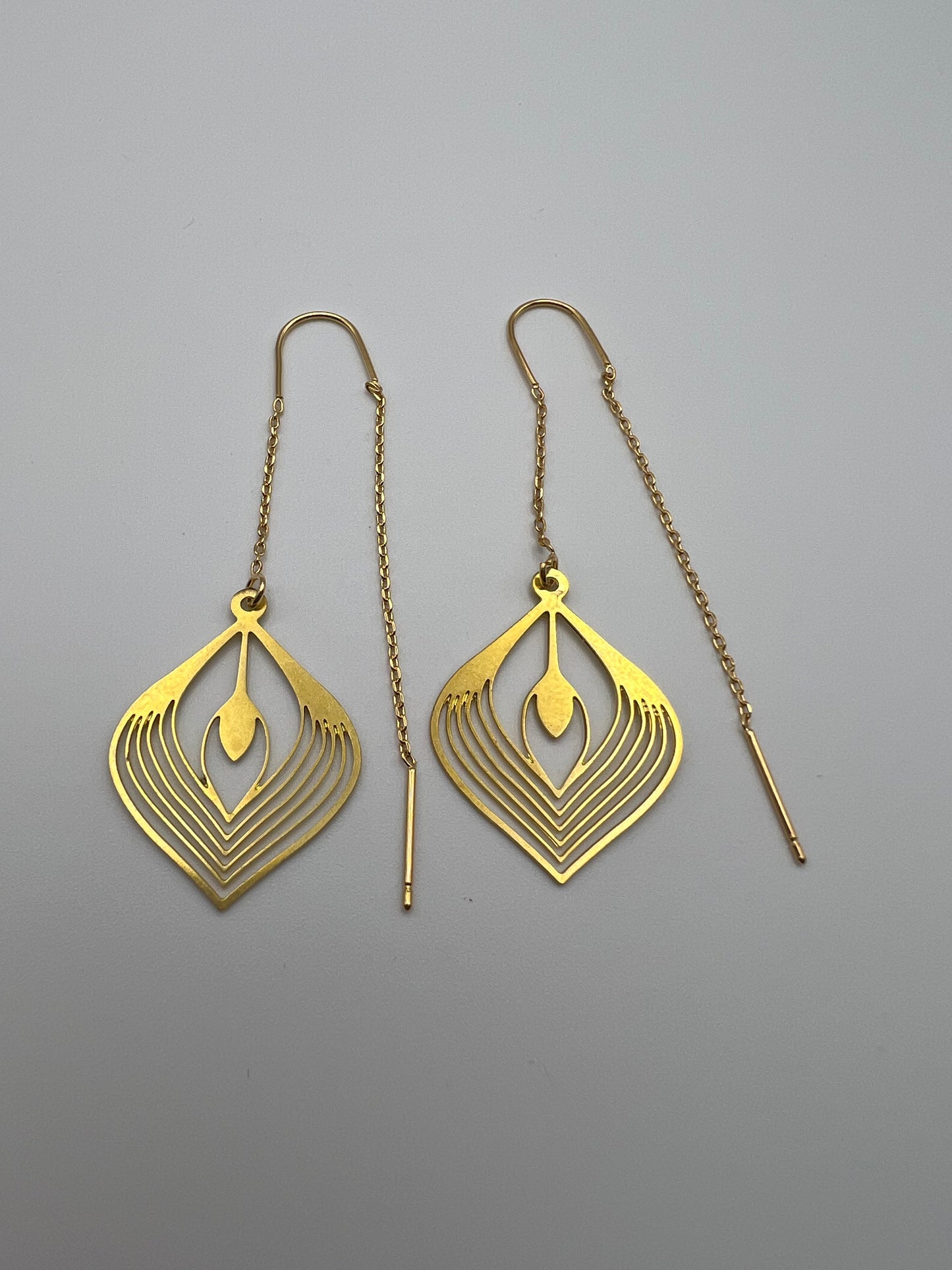 Art Deco-Inspired Drop Earrings