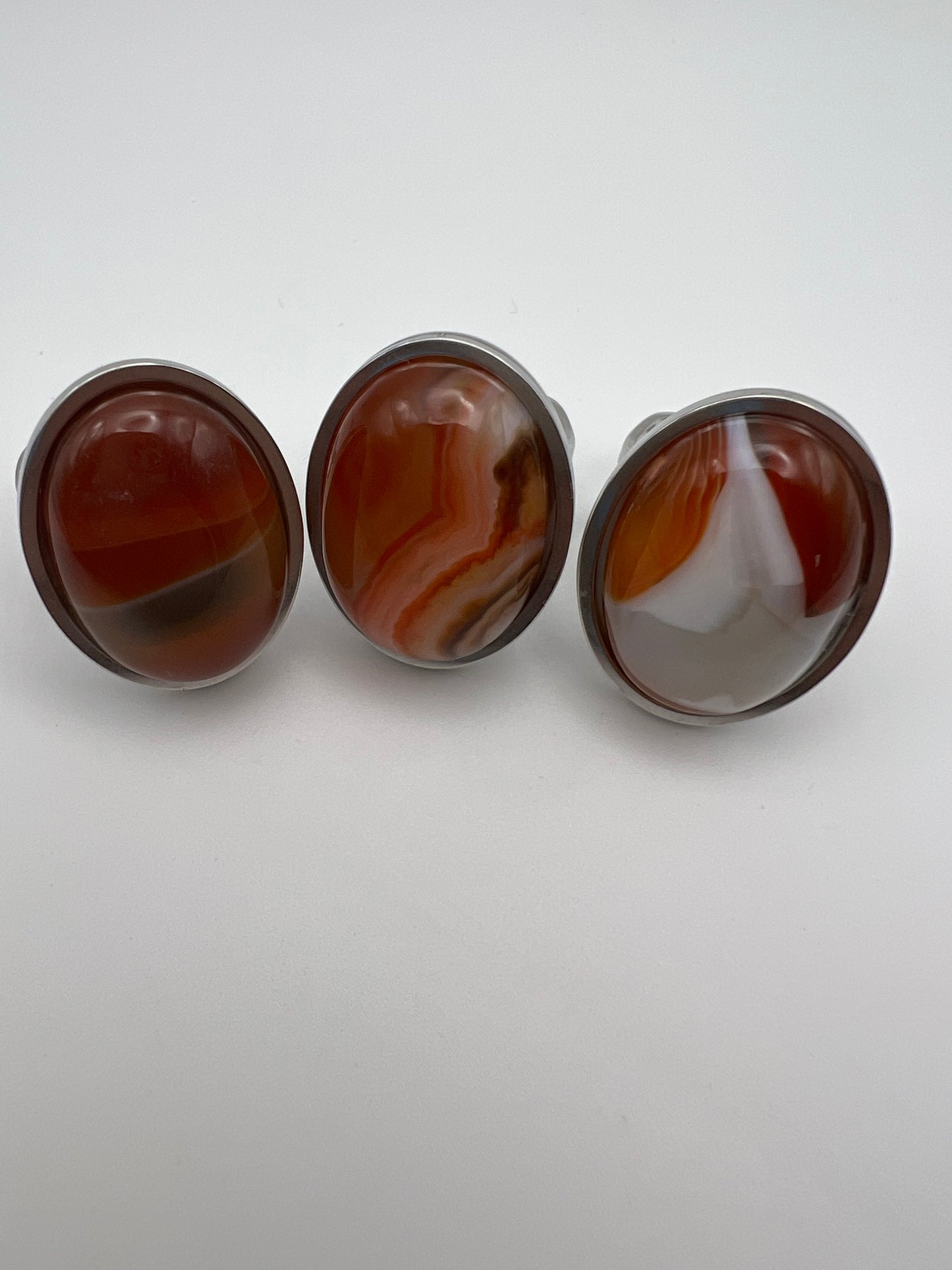 Yellow Aventurine Oval Rings