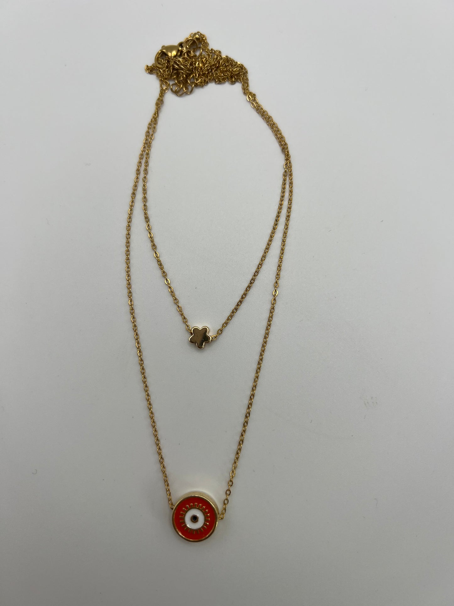 Pop-of-Color Evil Eye Necklace
