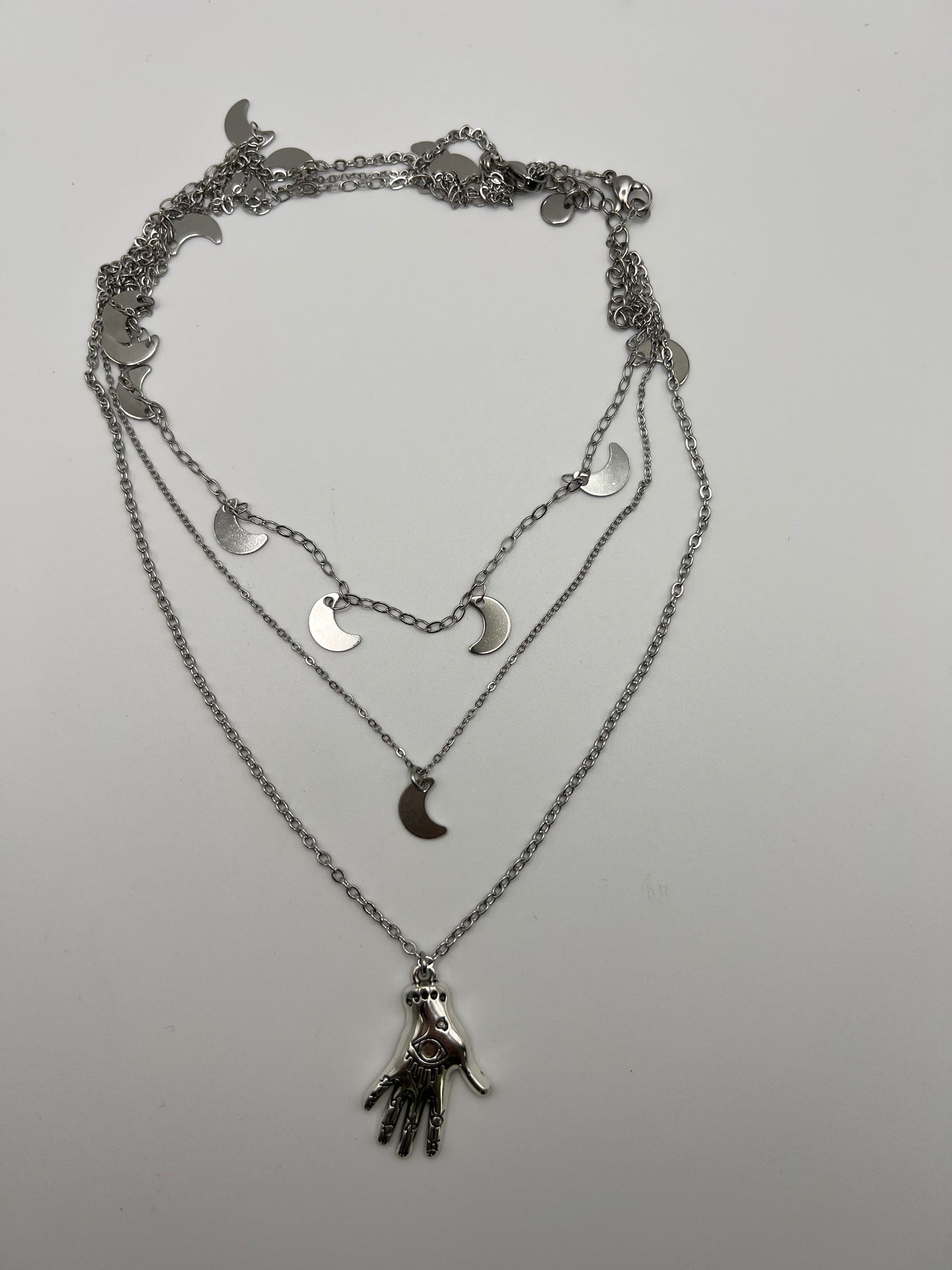 Palmistry & Moon Layered Necklace