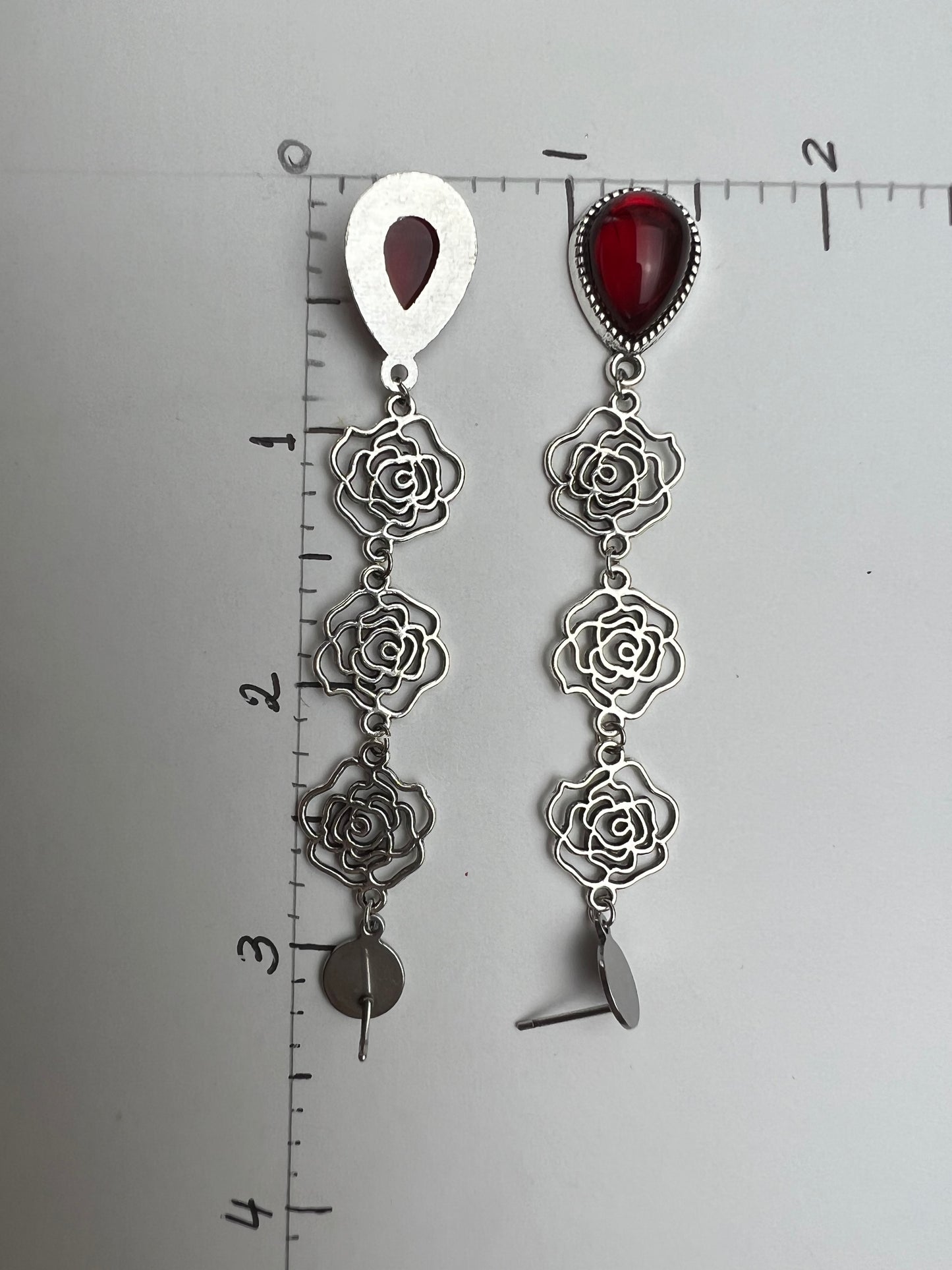 Romantic Rose Dangle Earrings