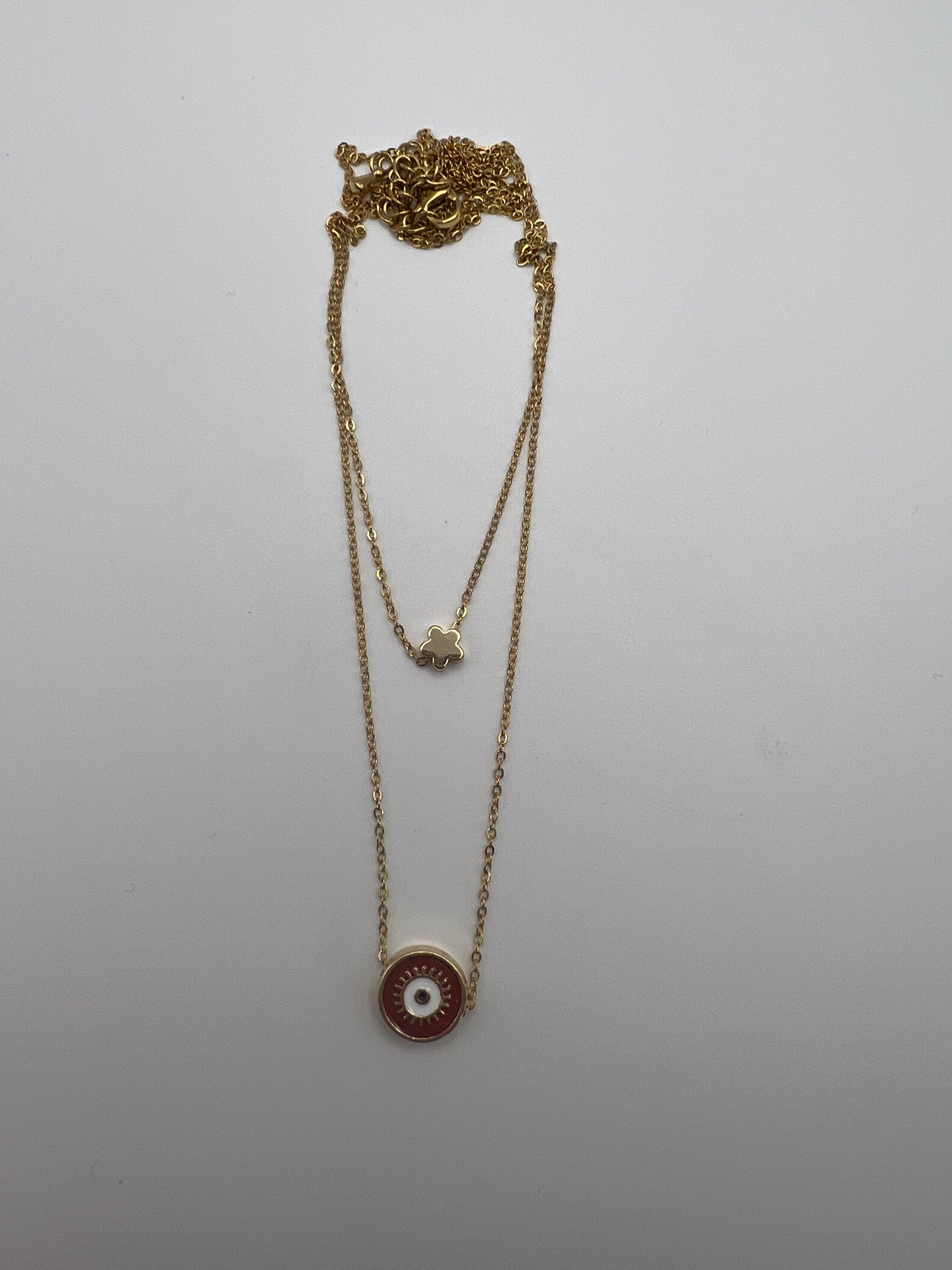 Pop-of-Color Evil Eye Necklace
