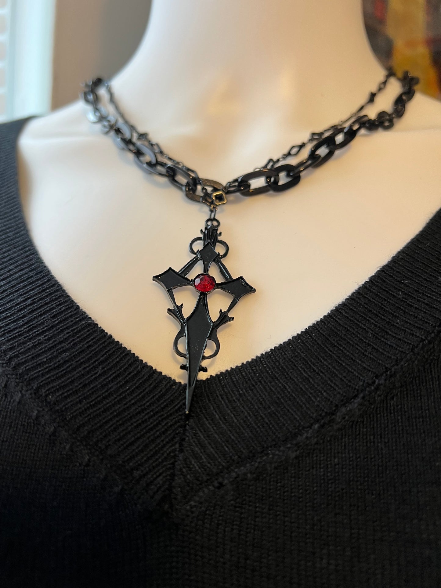 Gothic Layered Statement Necklace