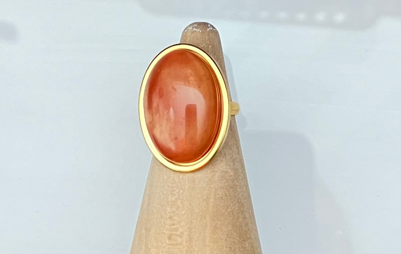 Romantic Statement Gold Ring