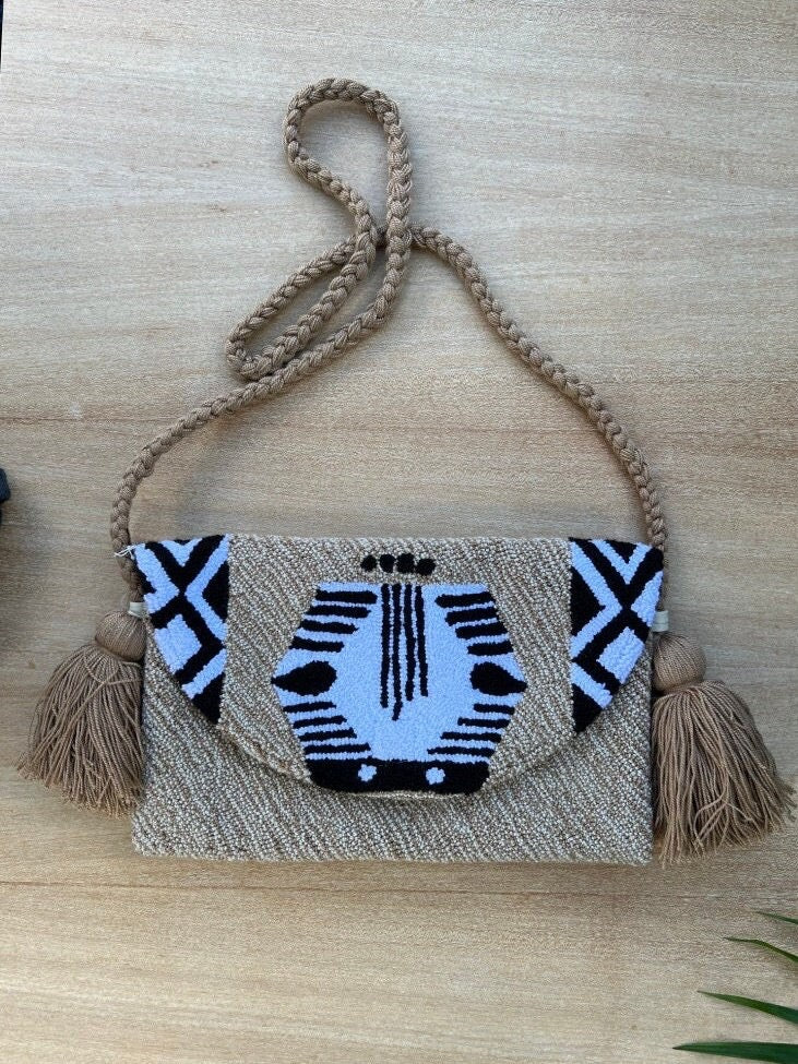 Safari Pattern Shoulder Bag