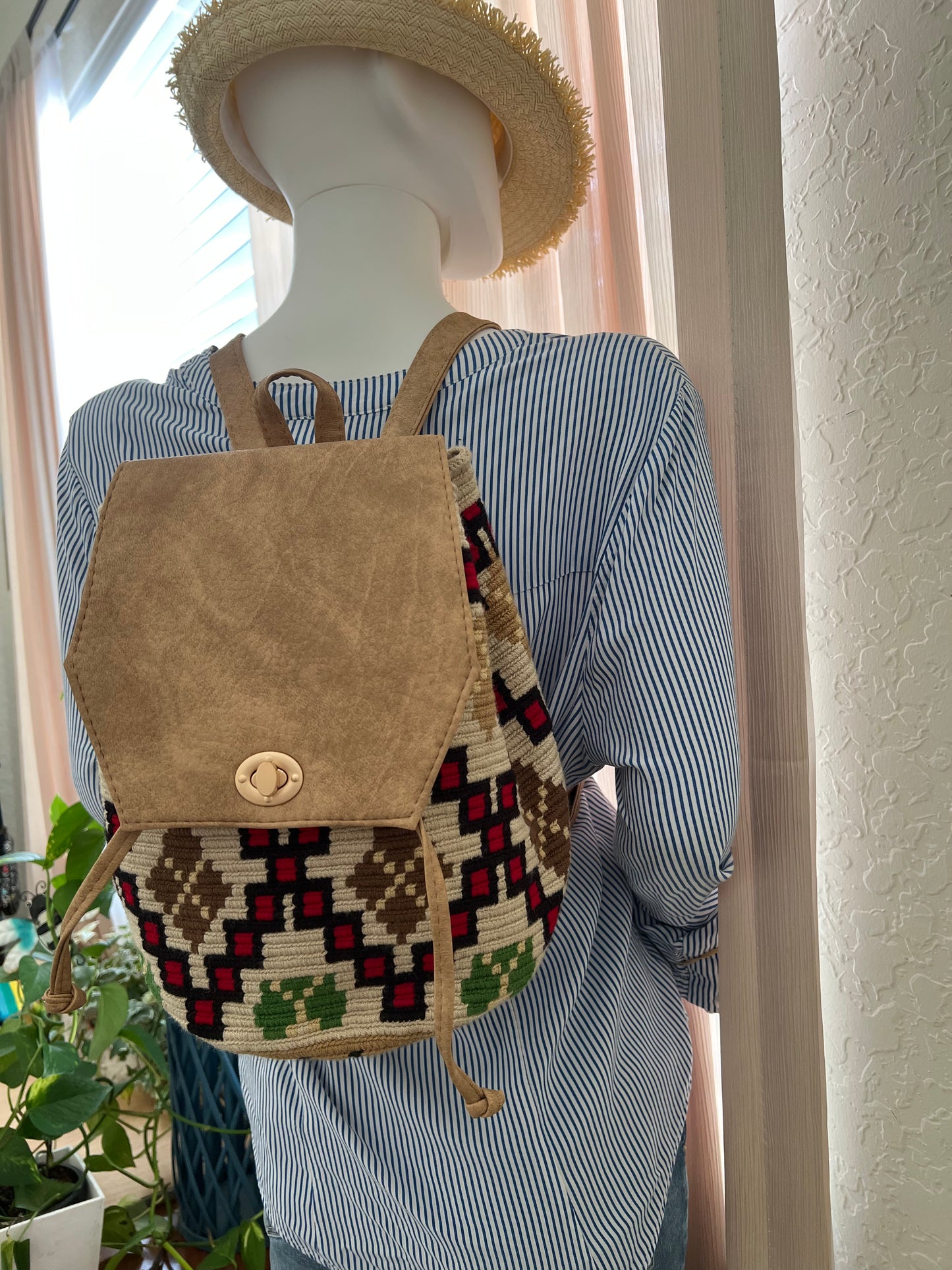 Artsy Handwoven Backpack