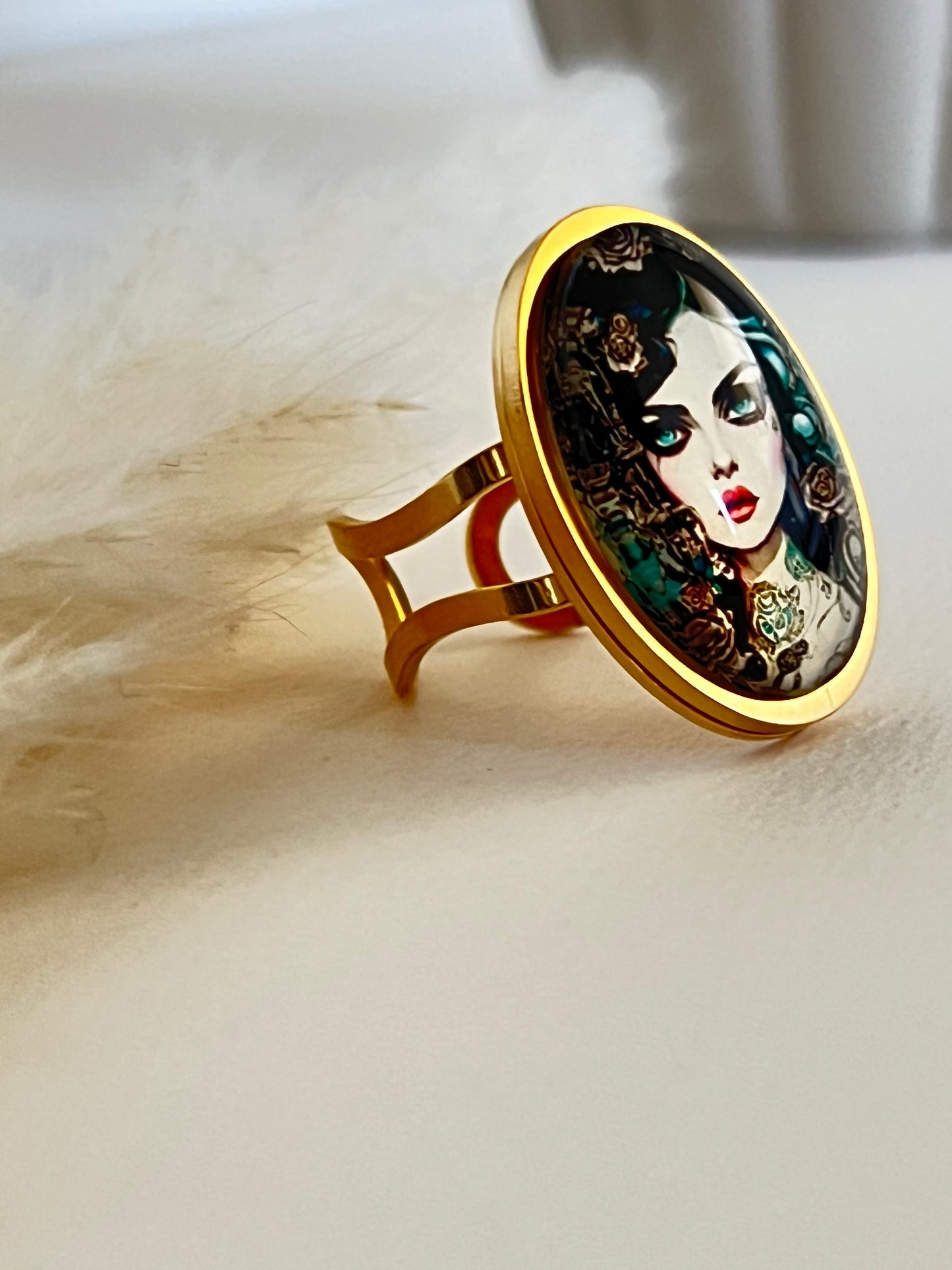 Unique Retro Statement Rings