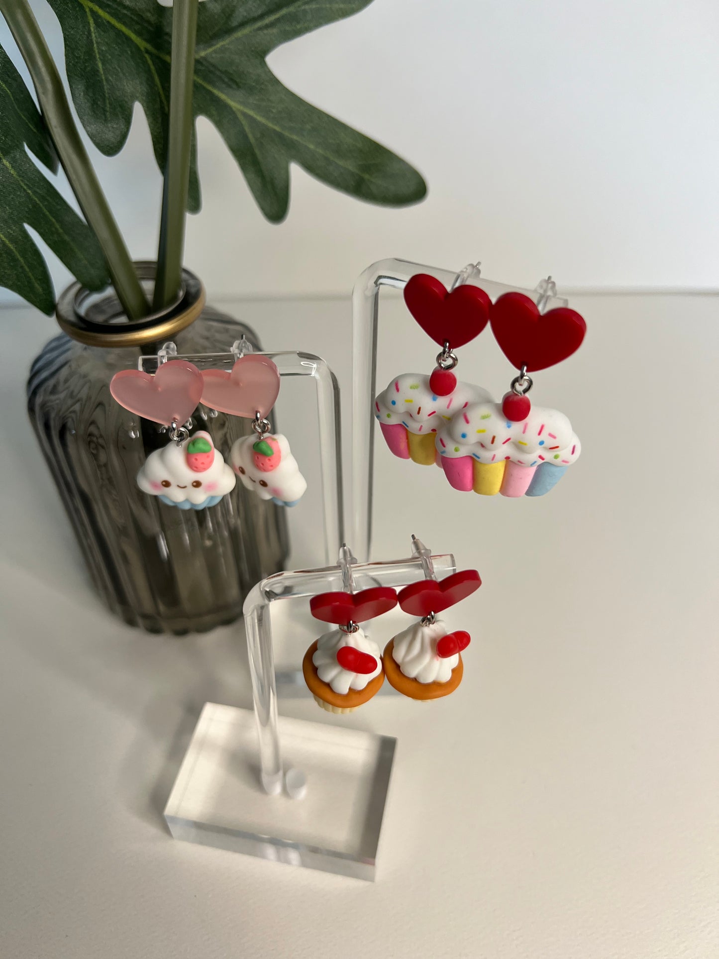 Kawaii Cupcake Dangle Earrings