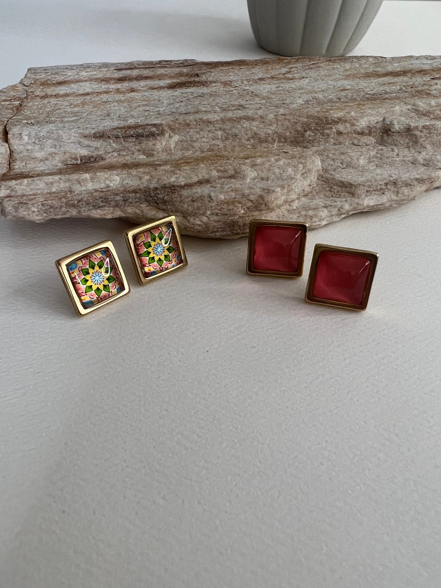 Pink & Flirty Stud Earrings