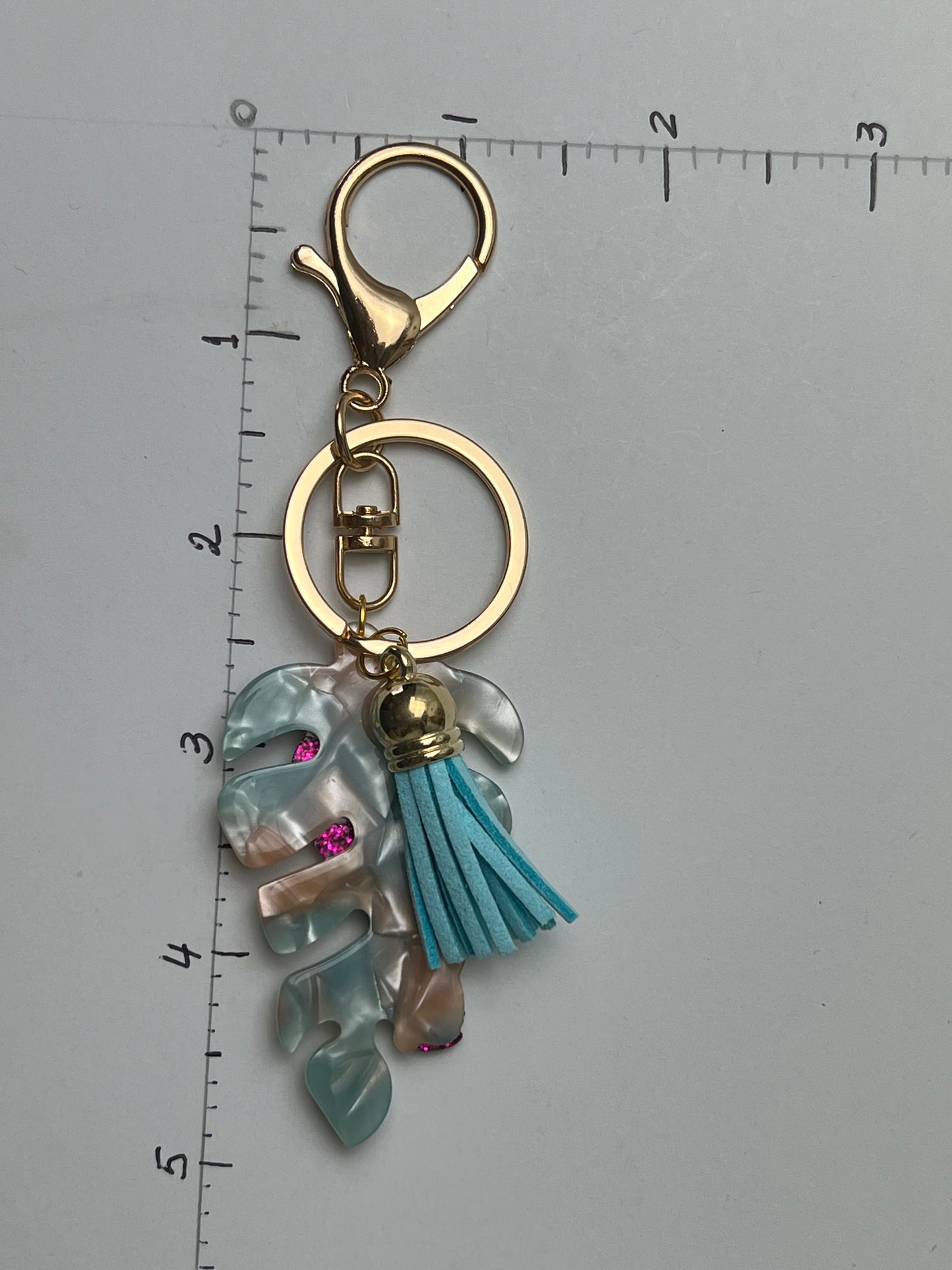 Boho Tropical Bird Keychain