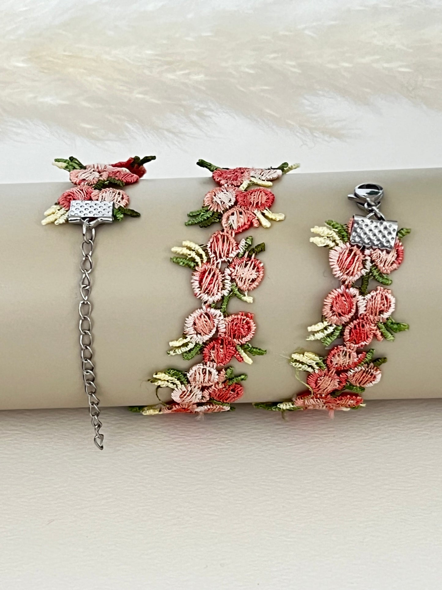 Embroidery Coquette Floral Choker