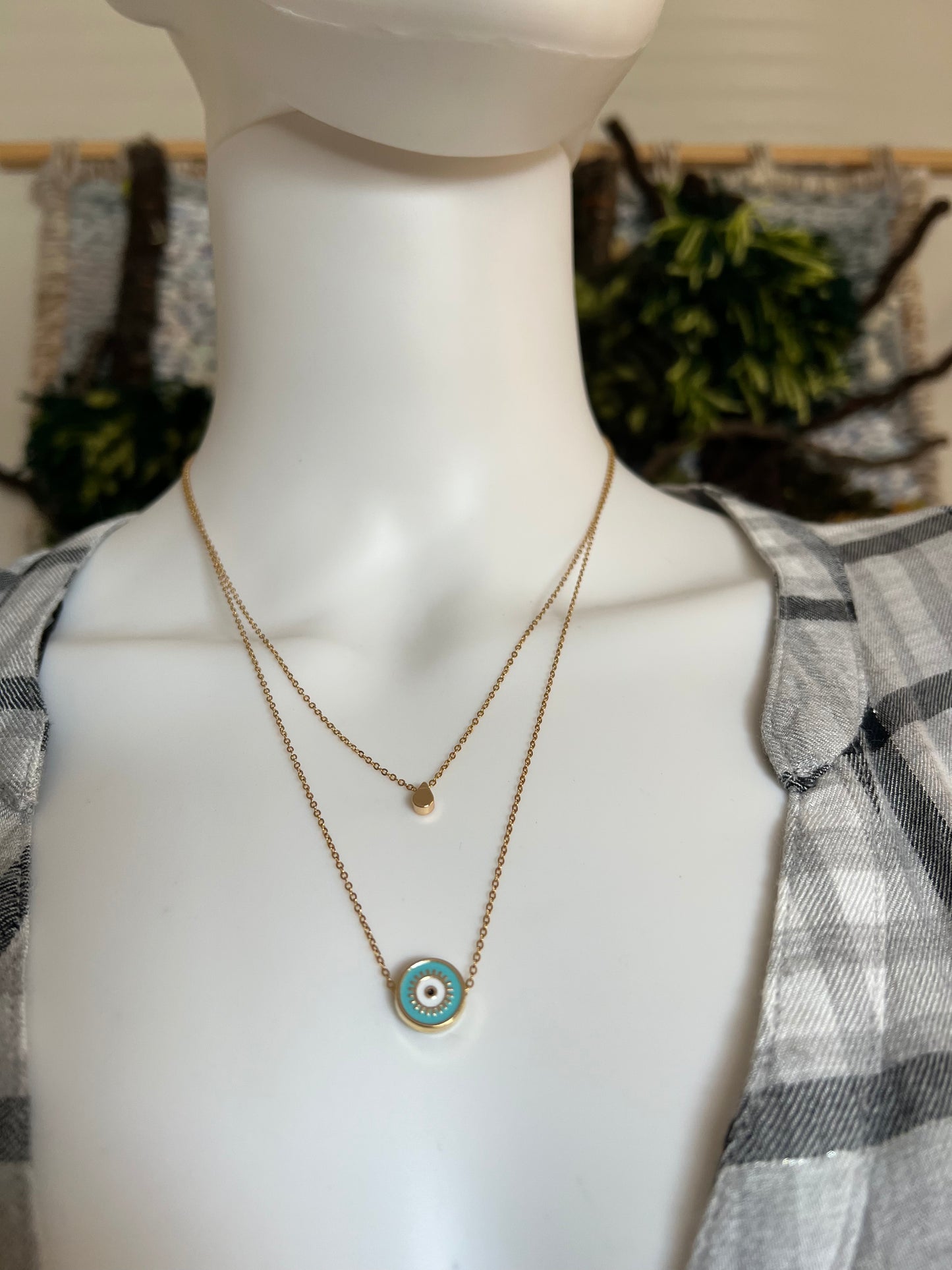 Minimalist Evil Eye Necklace